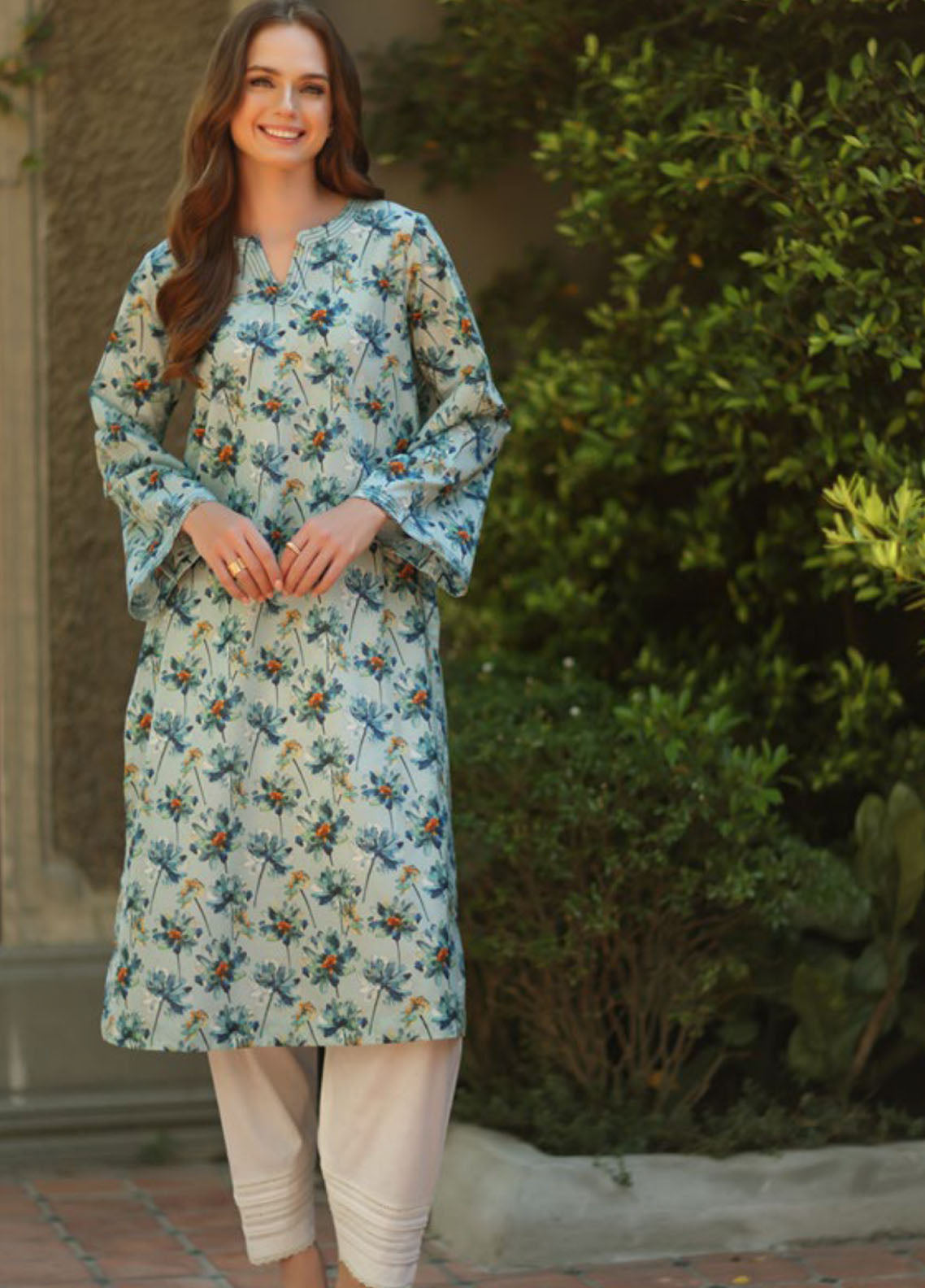 Bagh-E-Gul By Gul Ahmed Printed Lawn 1 Piece Unstitched Kurti GA26BG D-SL-62058