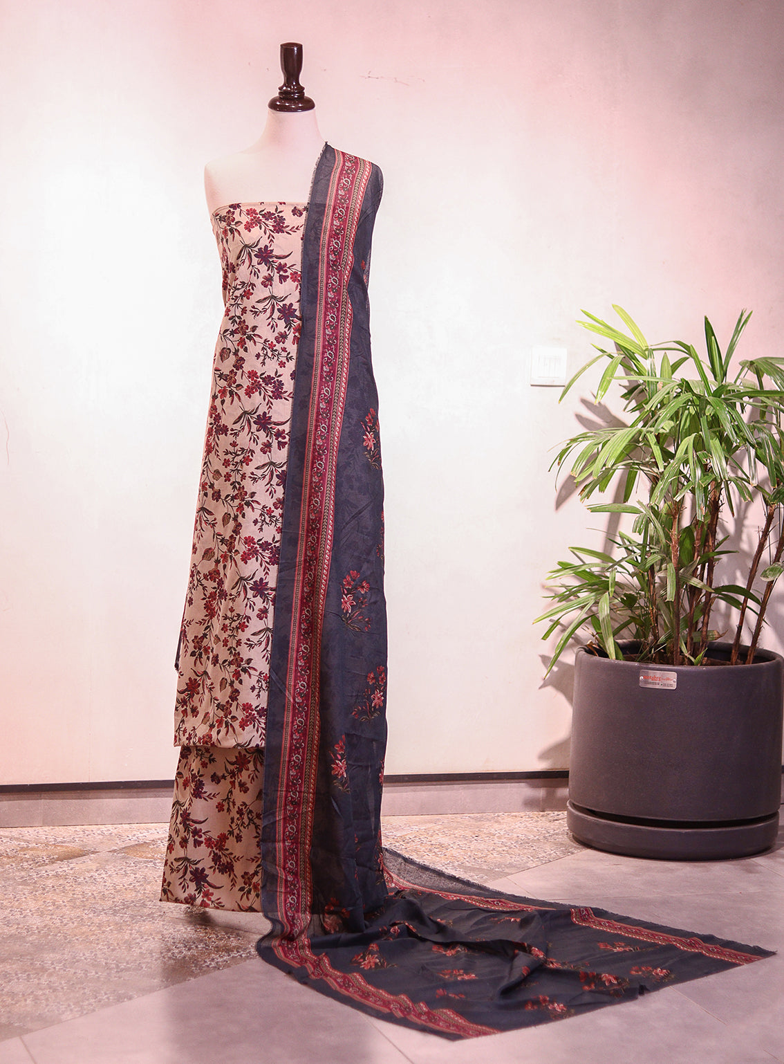 Bin Saeed Digital Printed Lawn 3 Piece Unstitched Suit BS26P D-ALL06