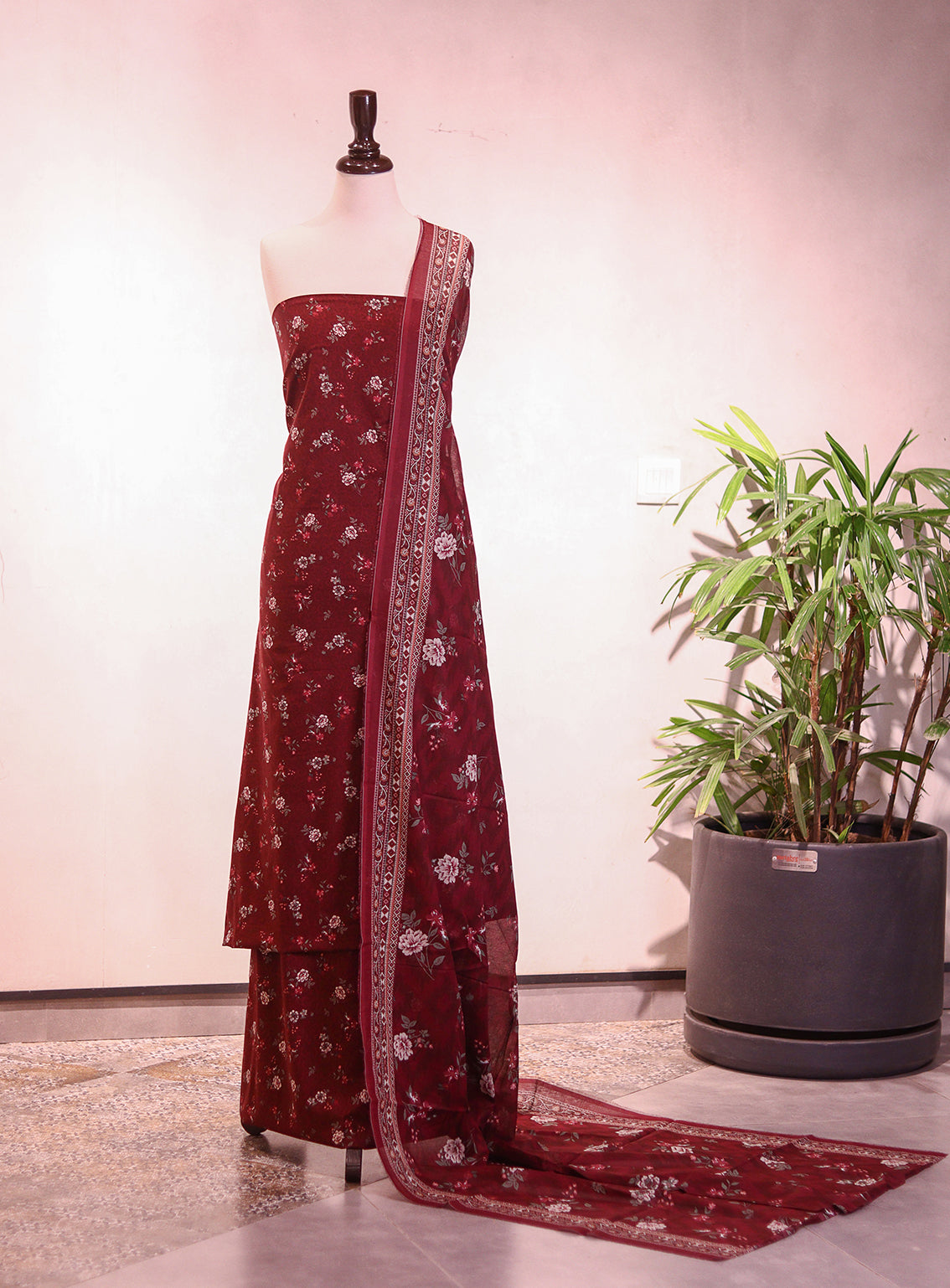 Bin Saeed Digital Printed Lawn 3 Piece Unstitched Suit BS26P D-ALL13