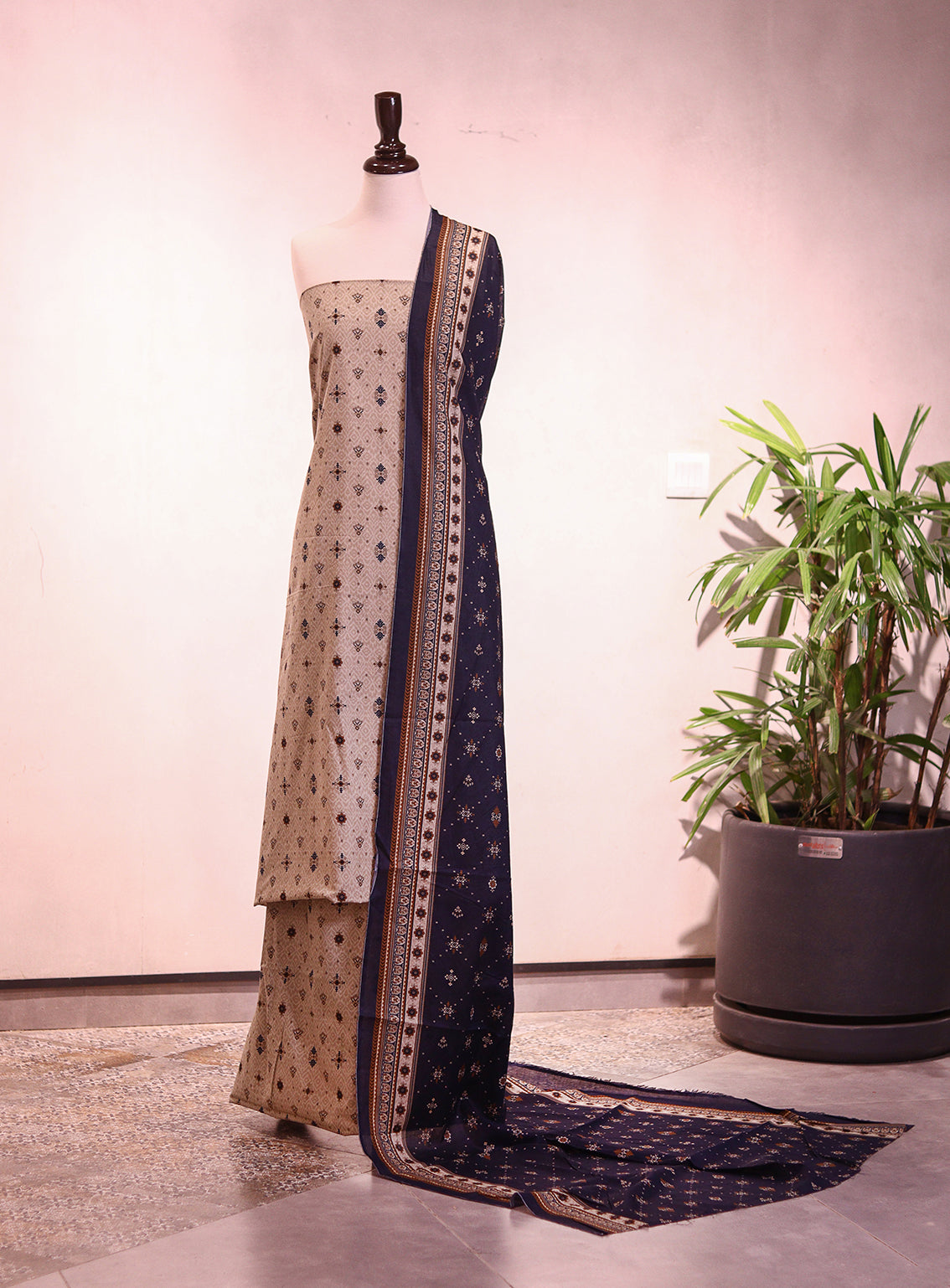 Bin Saeed Digital Printed Lawn 3 Piece Unstitched Suit BS26P D-ALL14