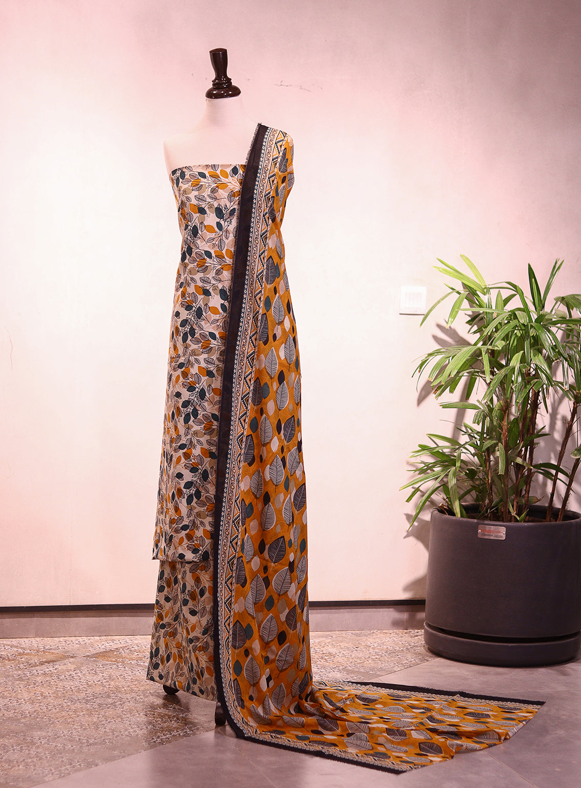 Bin Saeed Digital Printed Lawn 3 Piece Unstitched Suit BS26P D-ALL15