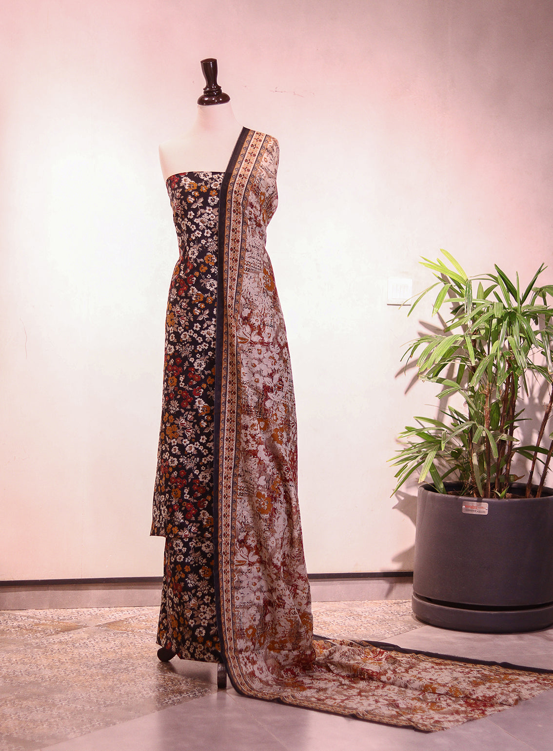 Bin Saeed Digital Printed Lawn 3 Piece Unstitched Suit BS26P D-ALL16