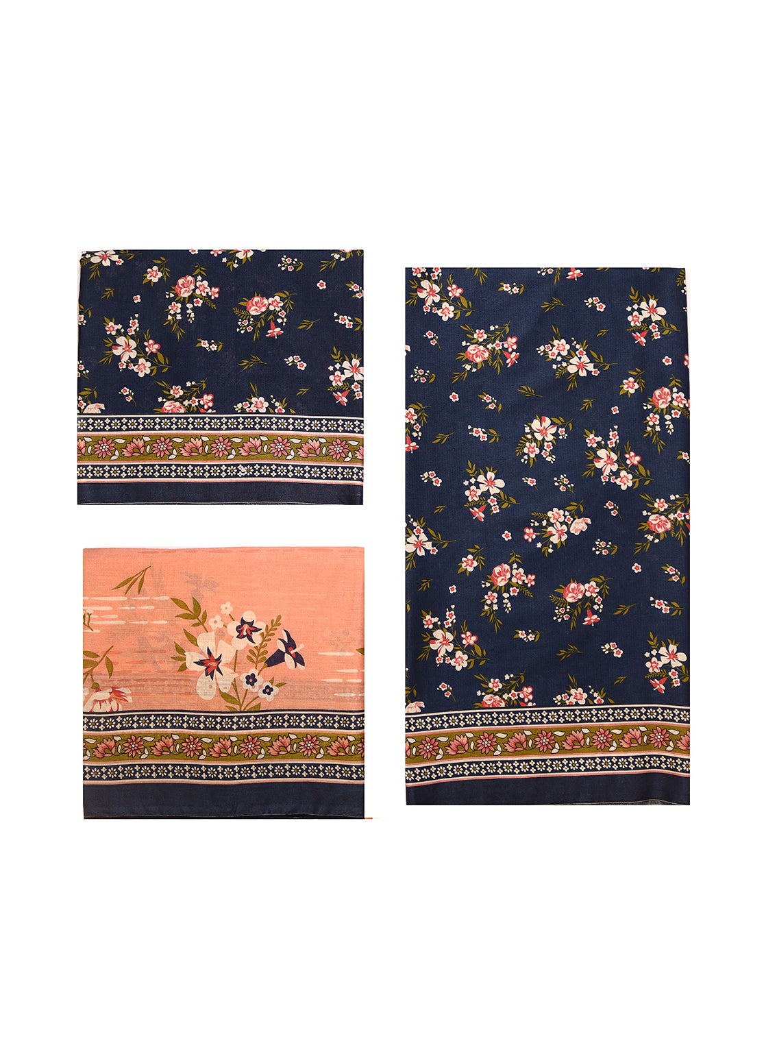 Bin Saeed Printed Lawn 3 Piece Unstitched Suit BS25PL D-BP-45