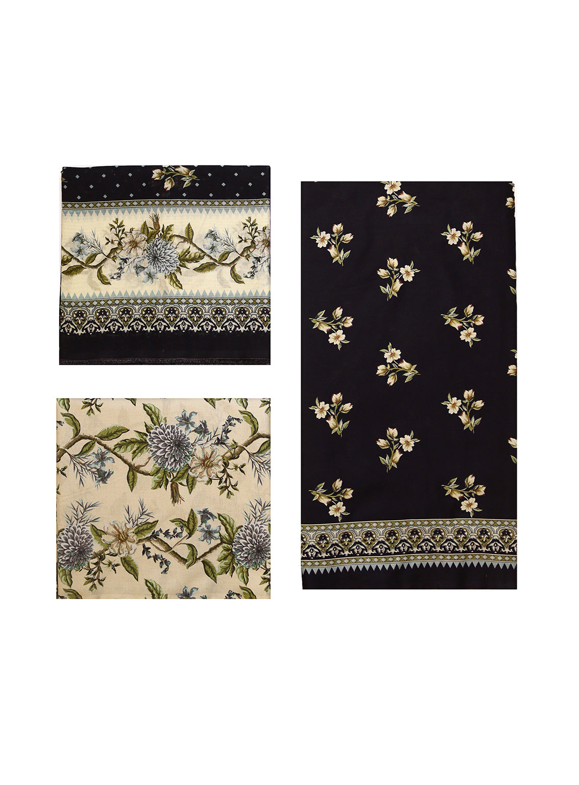 Bin Saeed Printed Lawn 3 Piece Unstitched Suit BS25PL D-DBLG-54