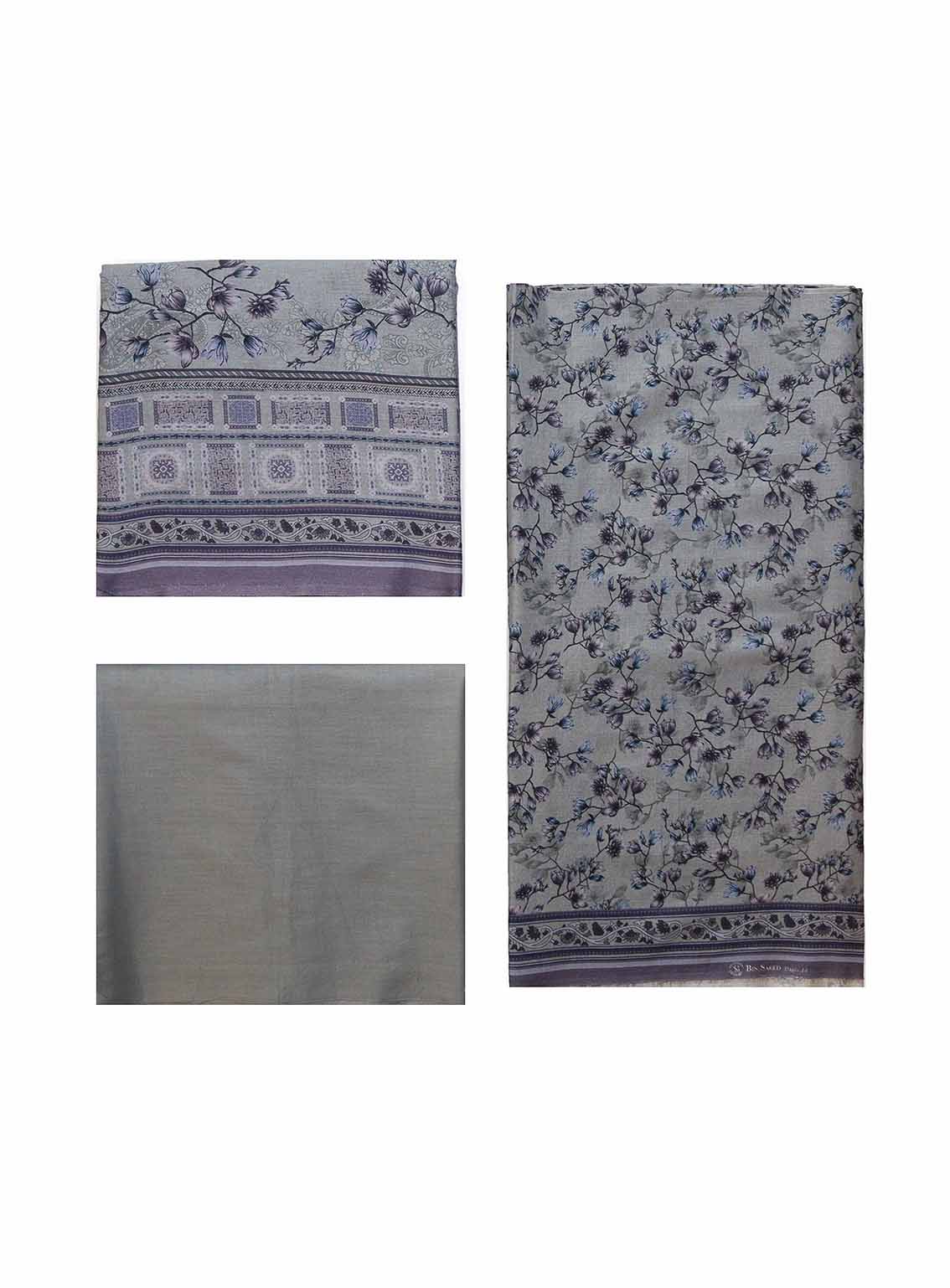 Bin Saeed Printed Lawn 3 Piece Unstitched Suit BS25PL D-M-14