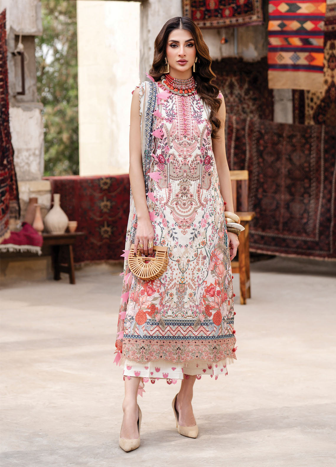 Bliss By Jade Embroidered Lawn 3 Piece Unstitched Suit JD26BL D-20870