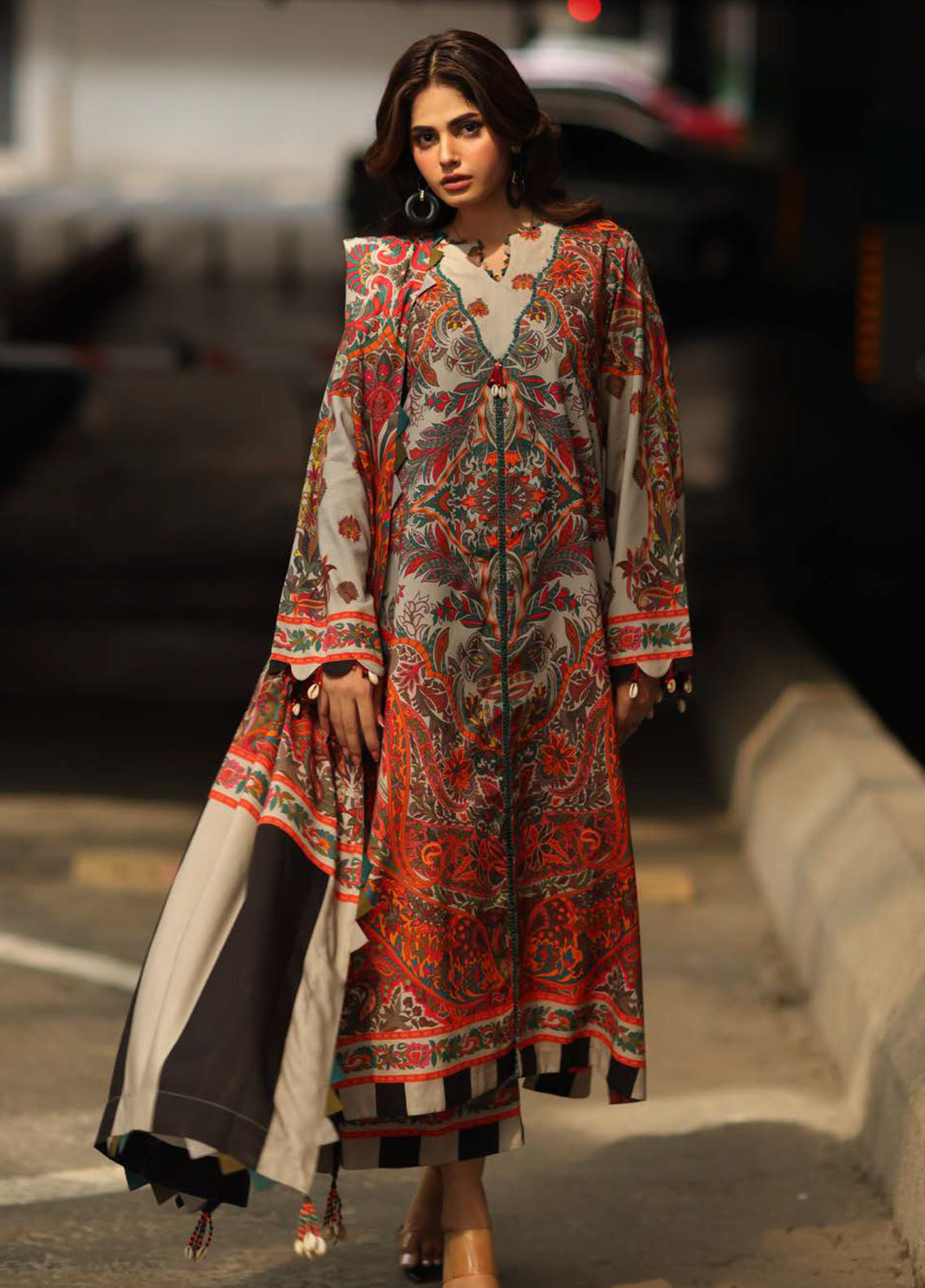 C-Prints By Charizma Printed Staple Linen 3 Piece Unstitched Suit CH25CPV2 D-CPW-12