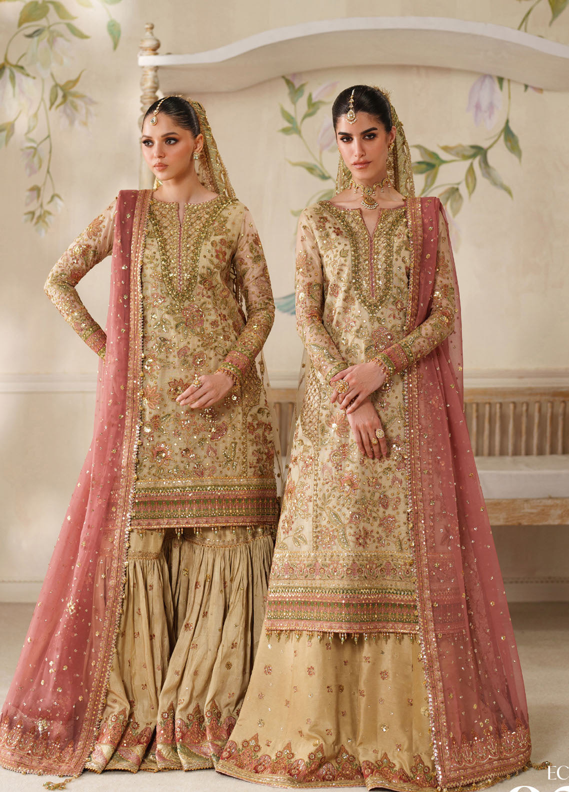 Chantelle By Baroque Embroidered Zari Net 4 Piece Unstitched Suit BQ25CFEV14 D-CH-02