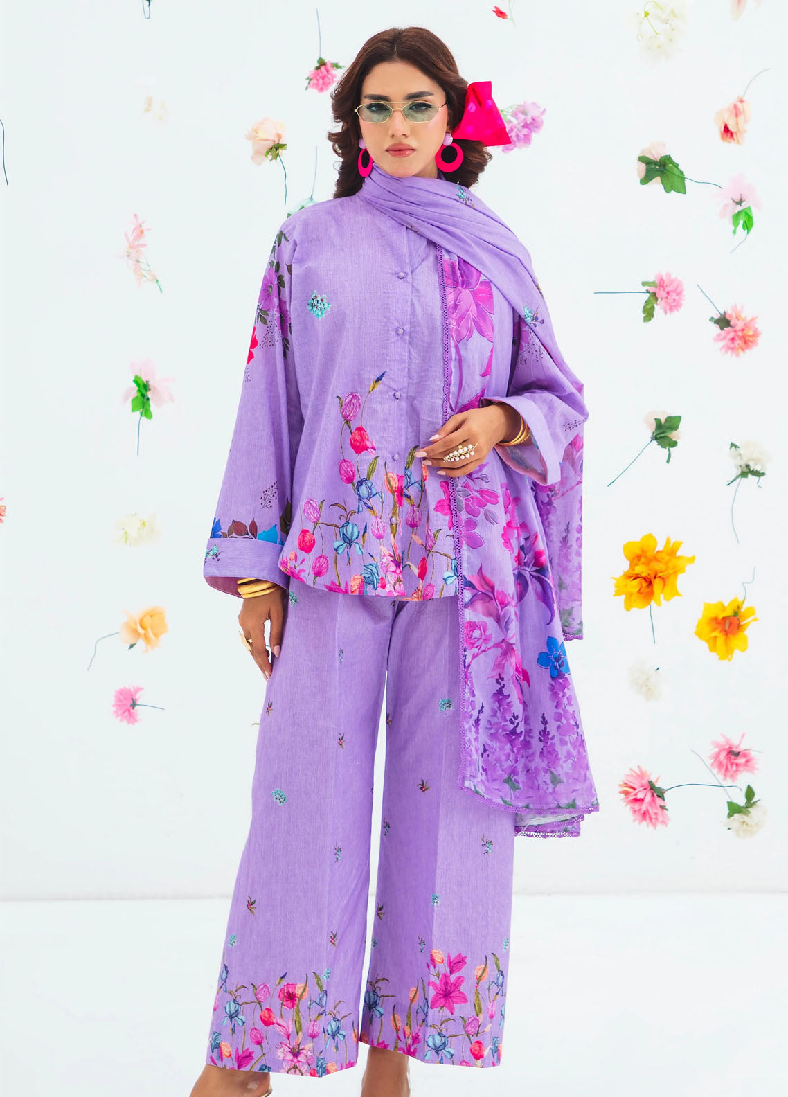 Coco Cords By Alzohaib Digital Printed Cambric 3 Piece Unstitched Suit AZ25CC CCC-01