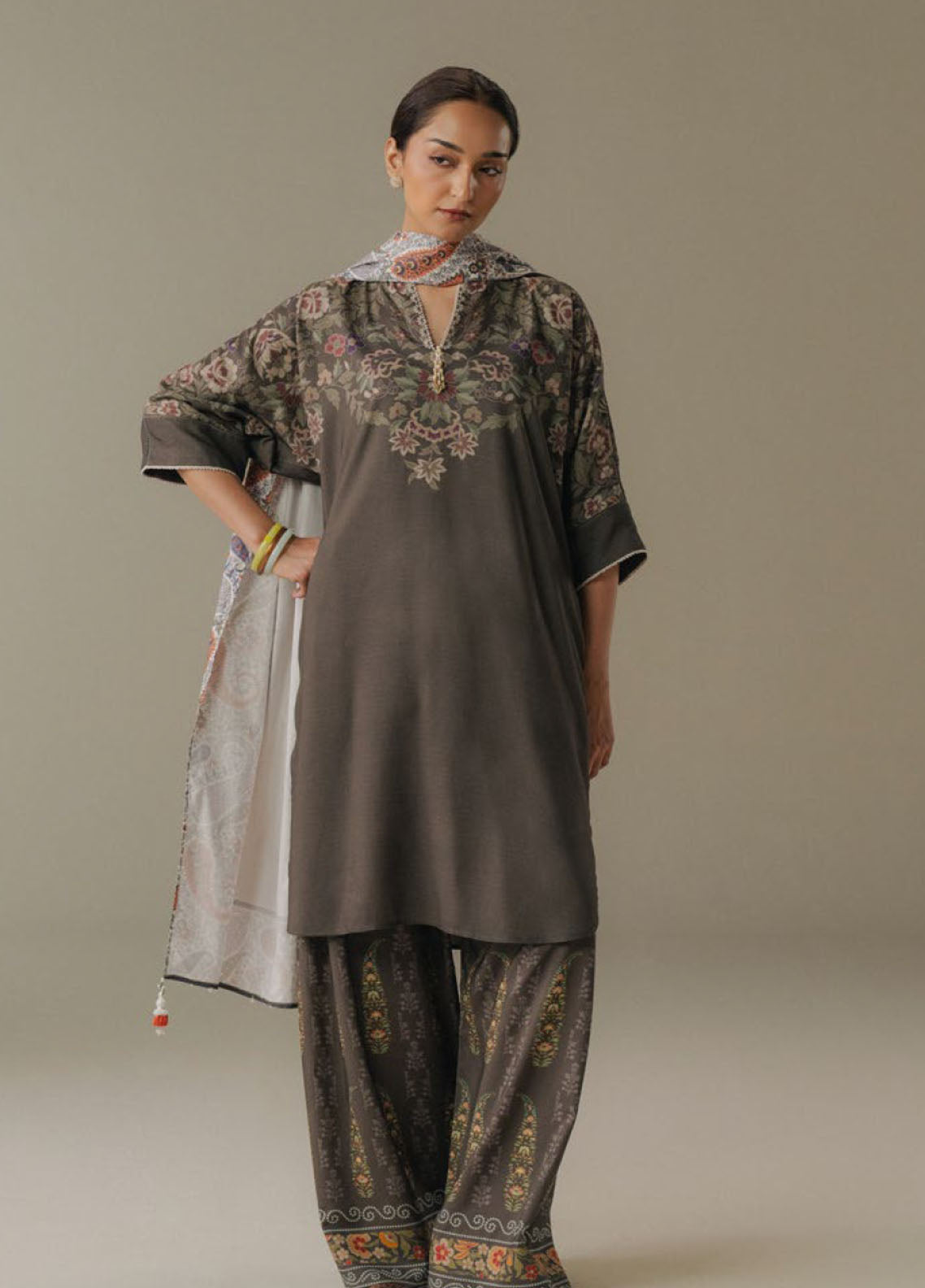 Coco Prints By Zara Shahjahan Printed Linen 3 Piece Unstitched Suit CZS25PD5 D-10A AUTUMN LINE