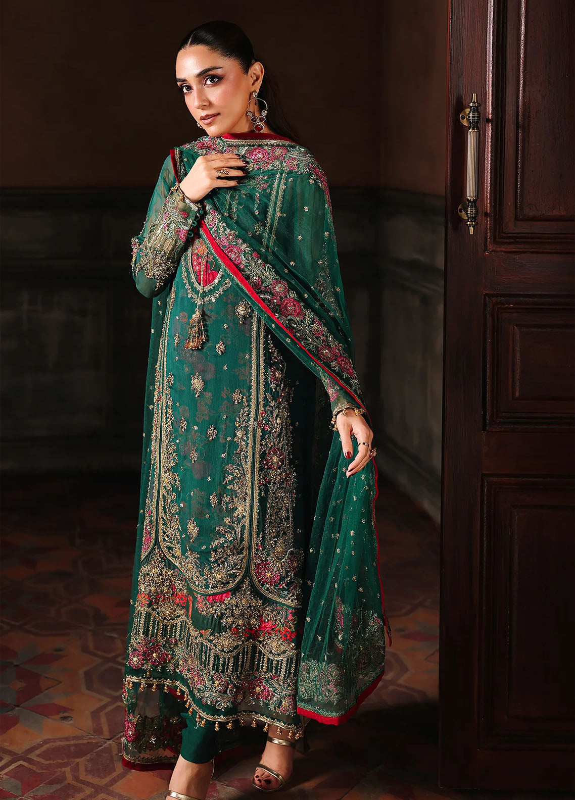 Dastan-E-Jashan By Charizma Embroidered Chiffon 4 Piece Unstitched Suit CH25DJV1 DJW-06