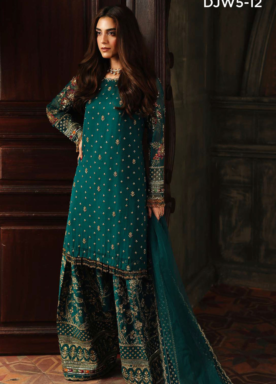 Dastan-E-Jashan By Charizma Luxury Embroidered Chiffon 4 Piece Unstitched Suit CH25DJV2 D-DJWS-12