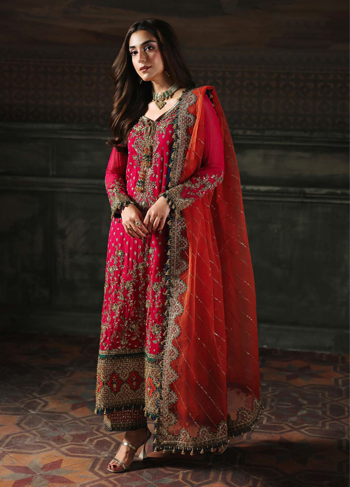 Dastan-E-Jashan By Charizma Luxury Embroidered Chiffon 4 Piece Unstitched Suit CH25DJV2 D-DJWS-13