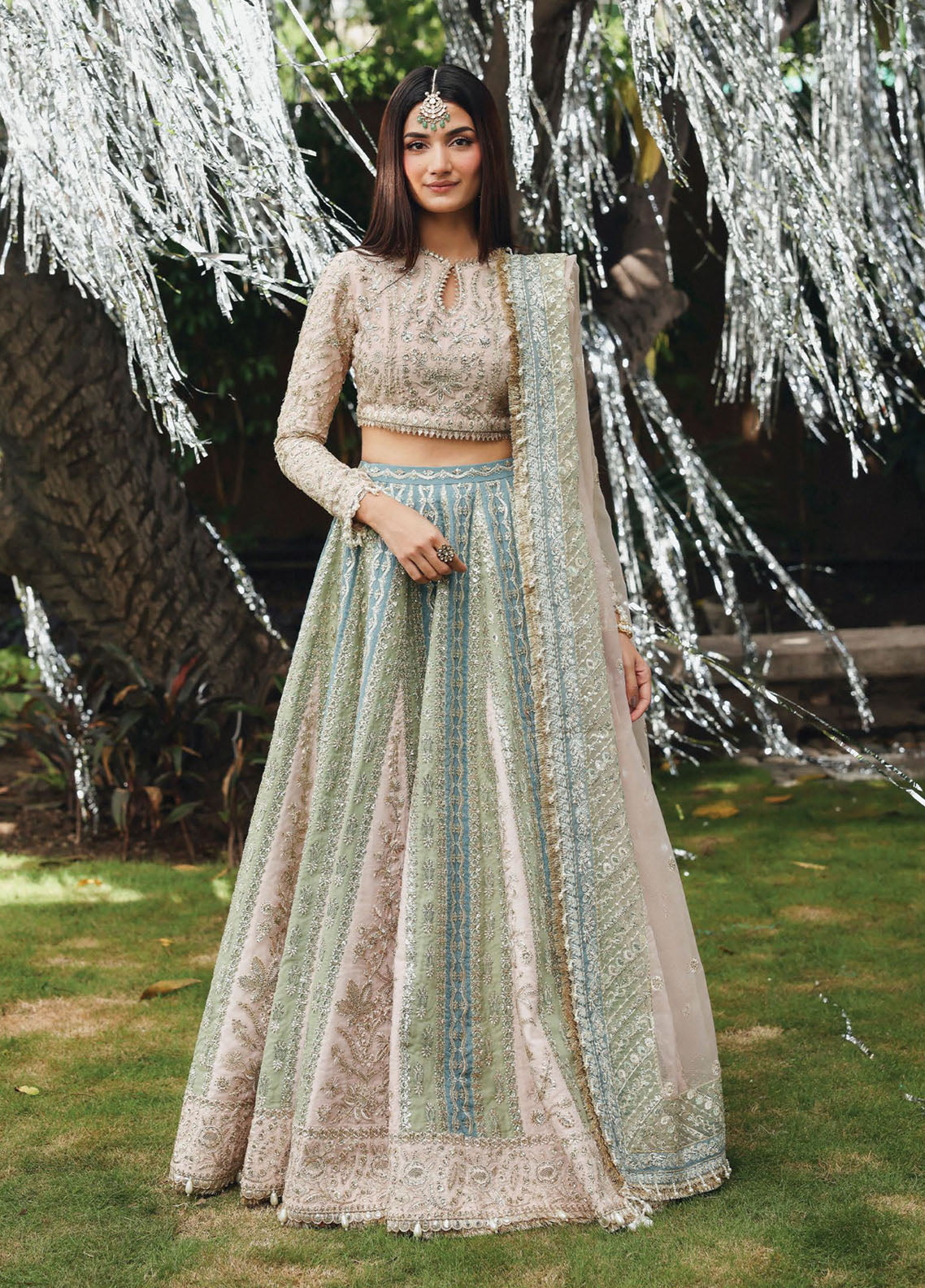 Dastangoi By Afrozeh Embroidered Organza 3 Piece Unstitched Suit AF25DG D-01 PETALHOUR
