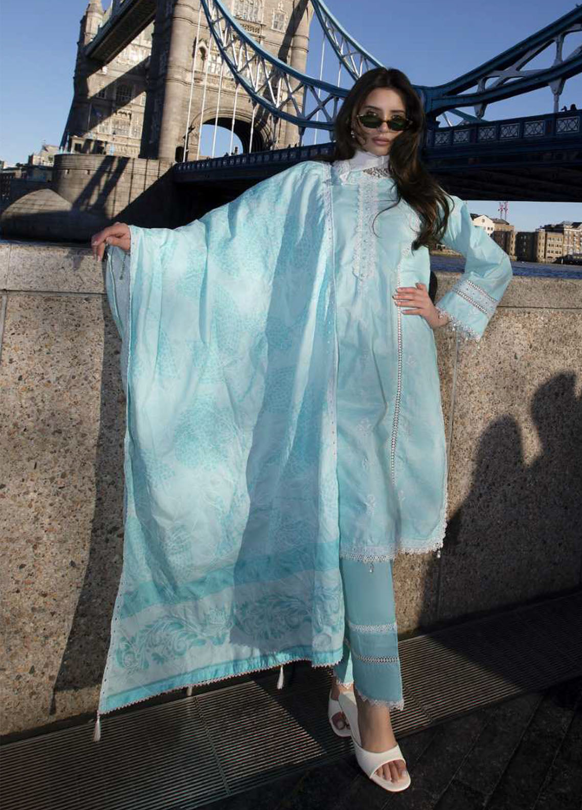 Dhagakari By Alzohaib Embroidered Lawn 3 Piece Unstitched Suit AZ26DLD D-DKE-08