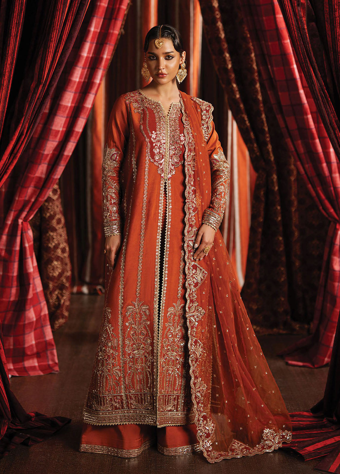 Divani By Afrozeh Embroidered Raw Silk 3 Piece Unstitched Suit AF25D D-04 AAFREEN