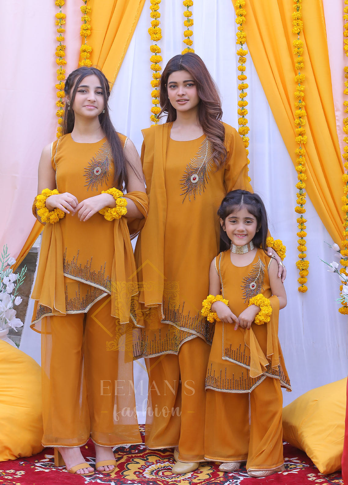 Eemans Fashion Fancy Chiffon Stitched Suit EEF25K&G D-704-MT