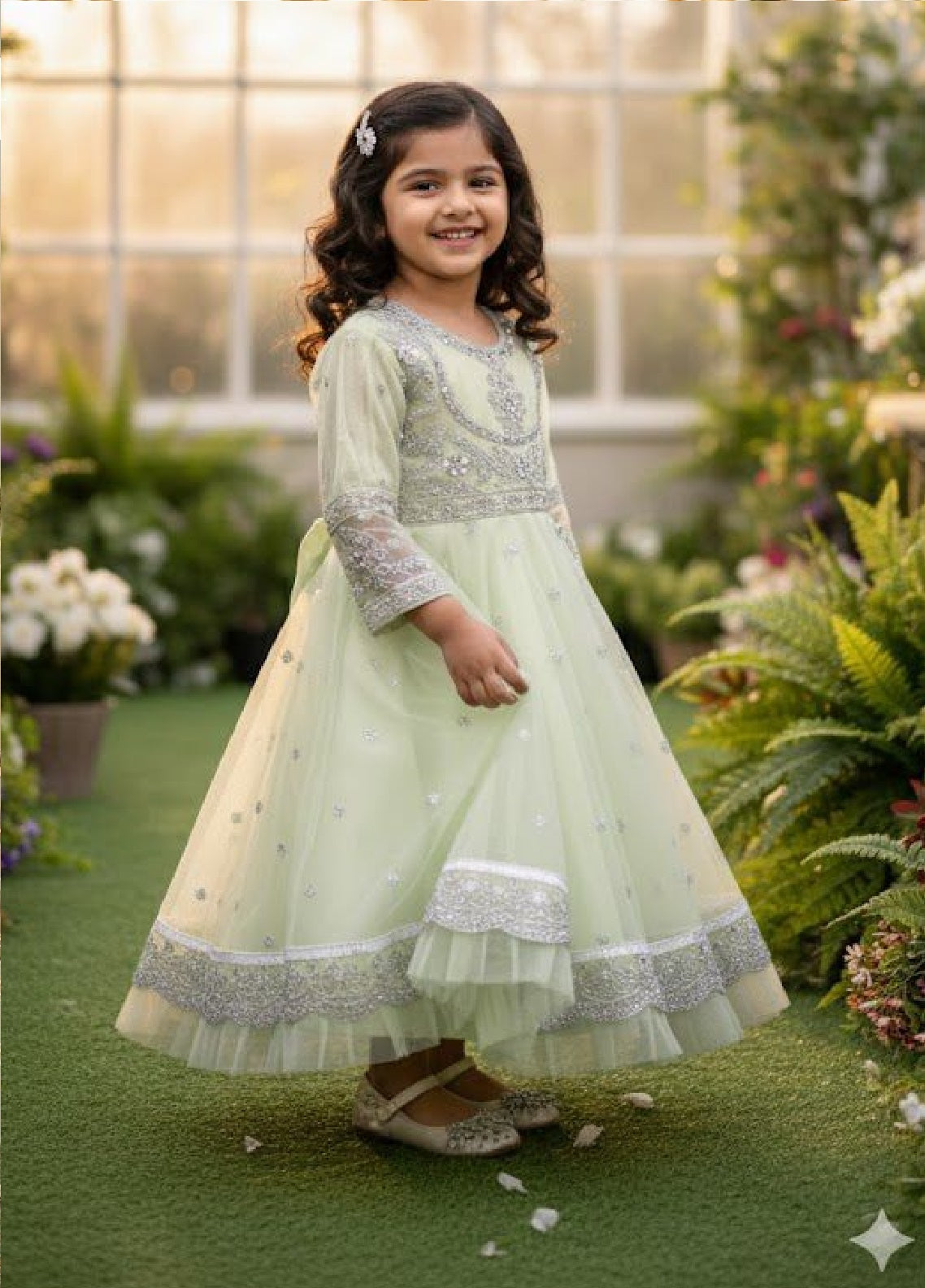 Eemans Fashion Fancy Chiffon Stitched Suit EEF25K&G D-730-PGR