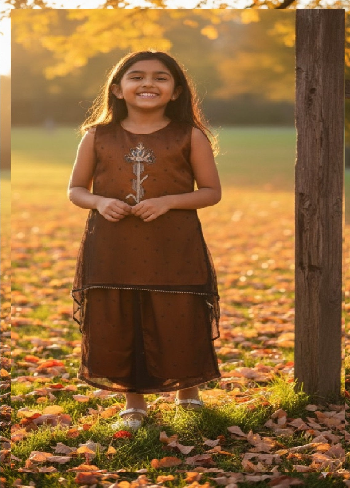 Eemans Fashion Fancy Chiffon Stitched Suit EEF25K&G D-763-BMS