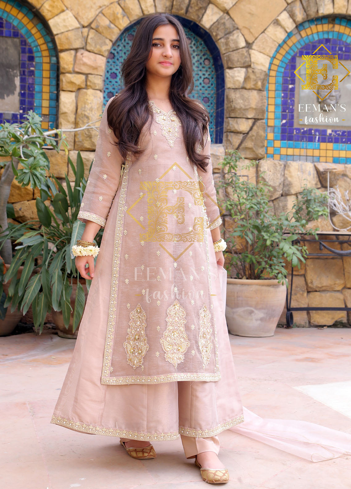 Eemans Fashion Fancy Khaddi Net Stitched Suit EEF25K&G D-694-CF