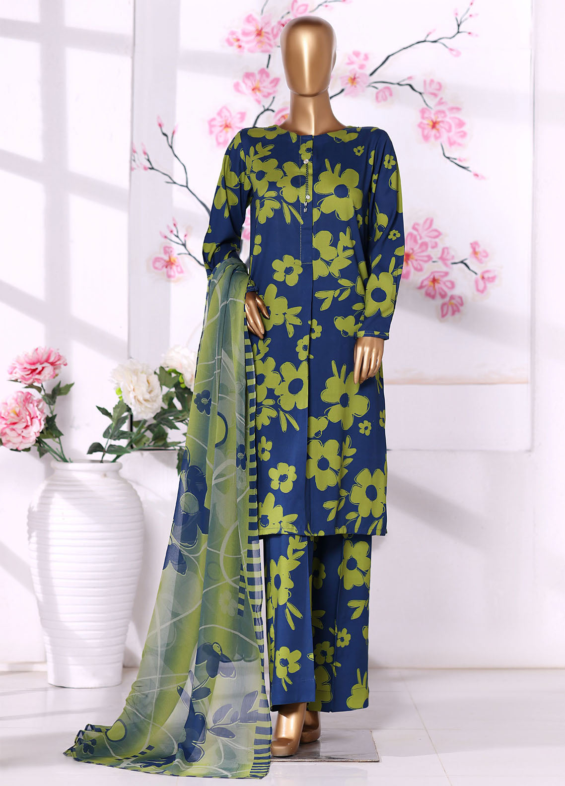 Florence Wintry By HZ Textiles Printed Linen 3 Piece Stitched Suit HZ25FW D-LNP-2515