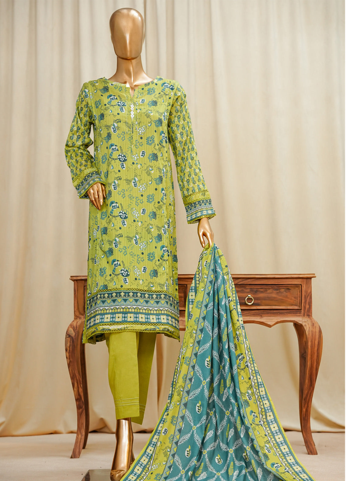 Gardenia By HZ Textile Printed Lawn 3 Piece Stitched Suit HZ24G PDL-713