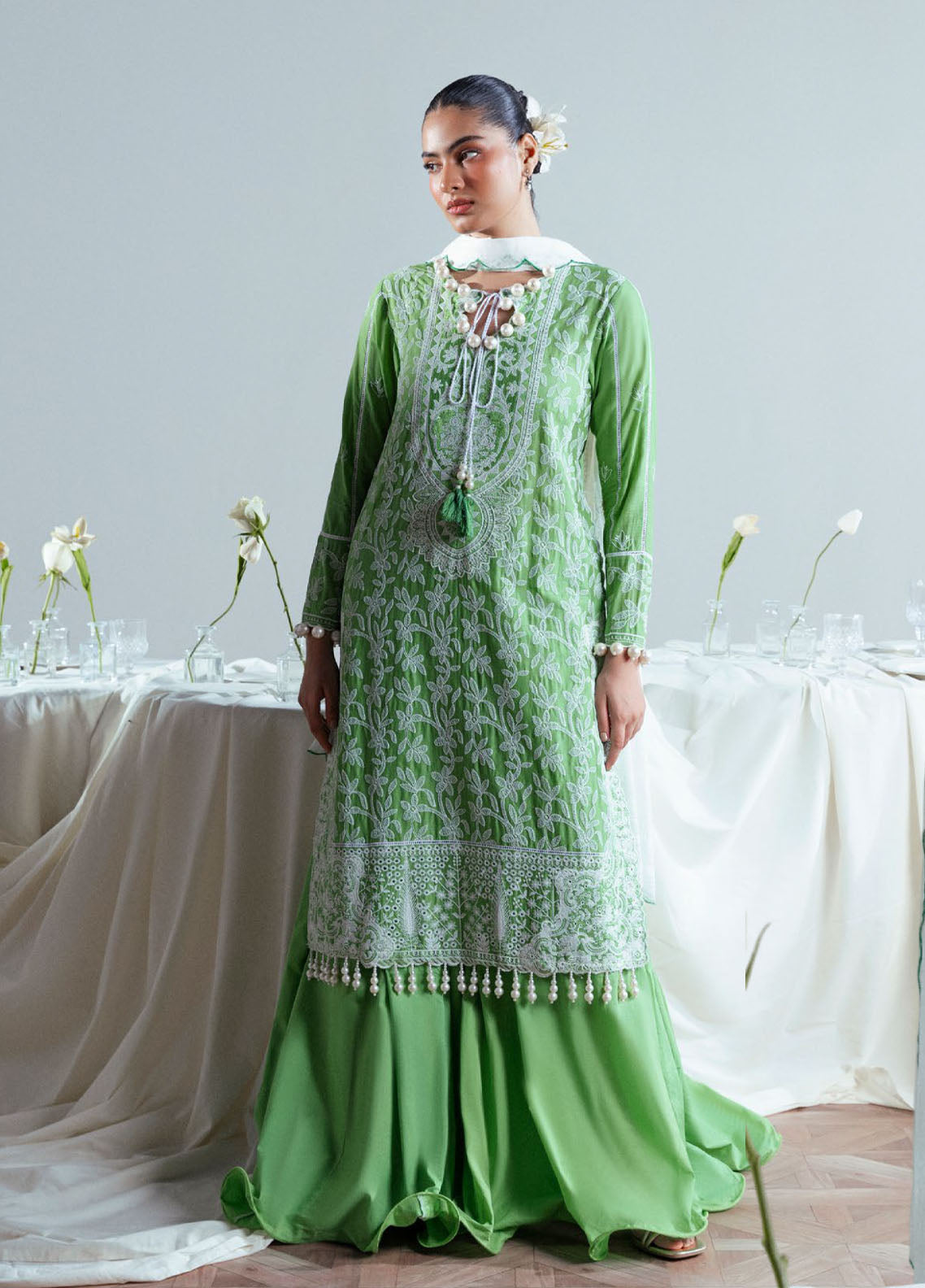 Giardino By Gul Ahmed Luxury Festive Embroidered Lawn 3 Piece Unstitched Suit GA26GLF D-FE-52177