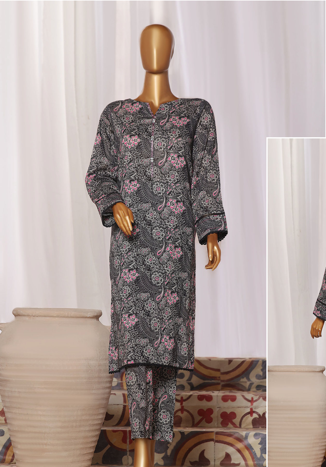 HZ Textile Co-Ords Mid Summer Printed 2 Piece Unstitched Suit HZ24CO MSC-1053