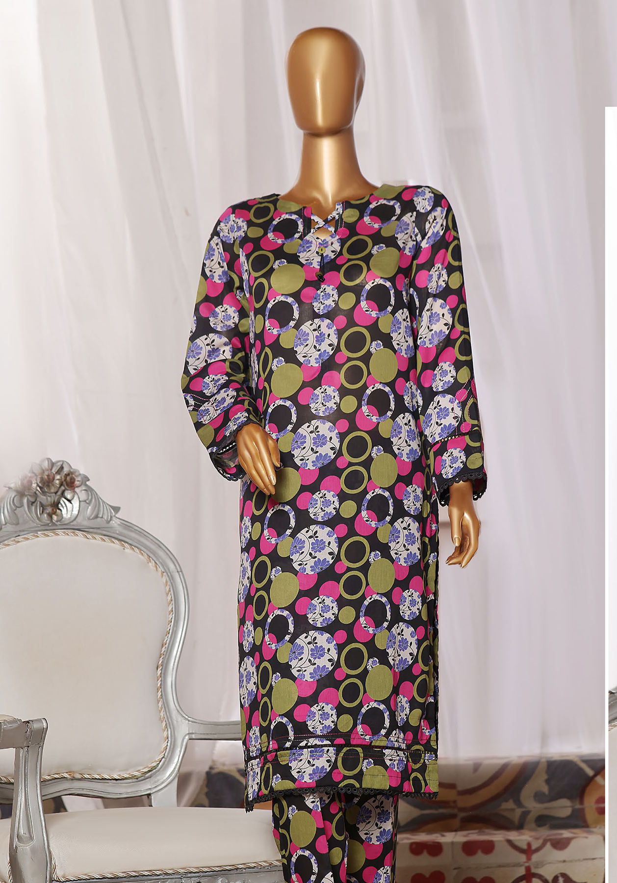 HZ Textile Co-Ords Mid Summer Printed 2 Piece Unstitched Suit HZ24CO MSC-1056