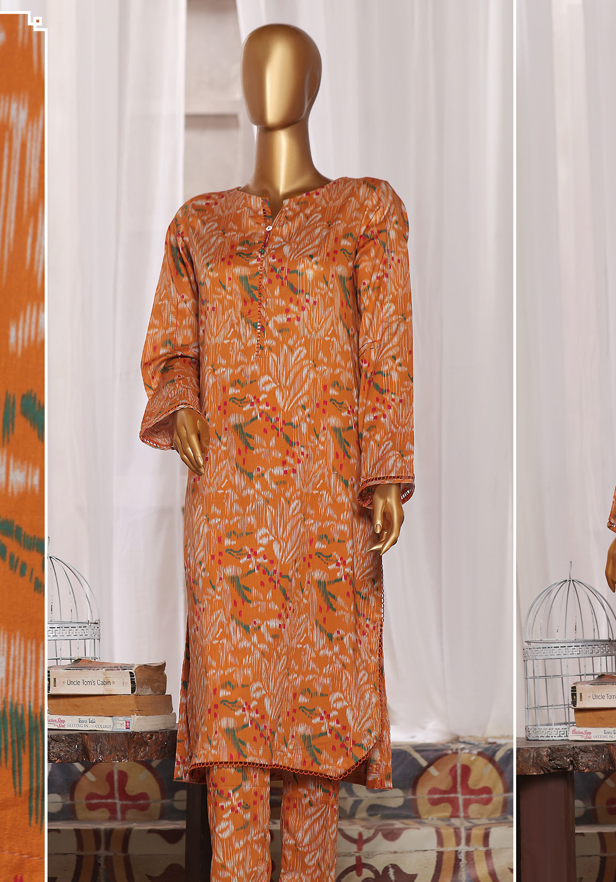 HZ Textile Co-Ords Mid Summer Printed 2 Piece Unstitched Suit HZ24CO MSC-1059