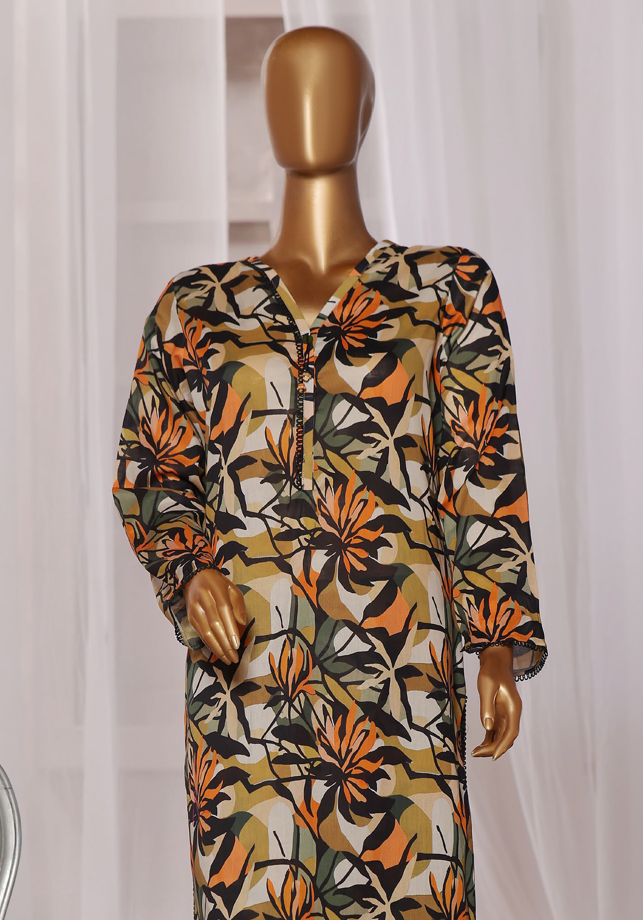 HZ Textile Co-Ords Mid Summer Printed 2 Piece Unstitched Suit HZ24CO MSC-1060
