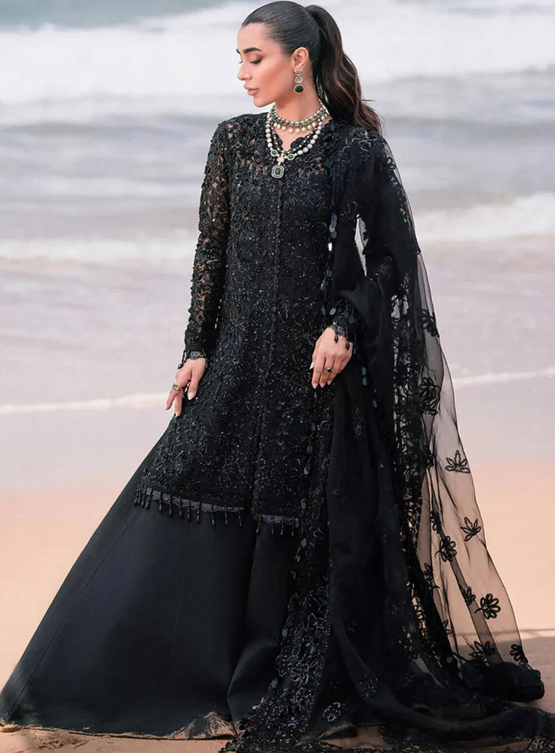 Kamari By Emaan Adeel Embroidered Organza 3 Piece Unstitched Suit EA24KR CASSANDRA