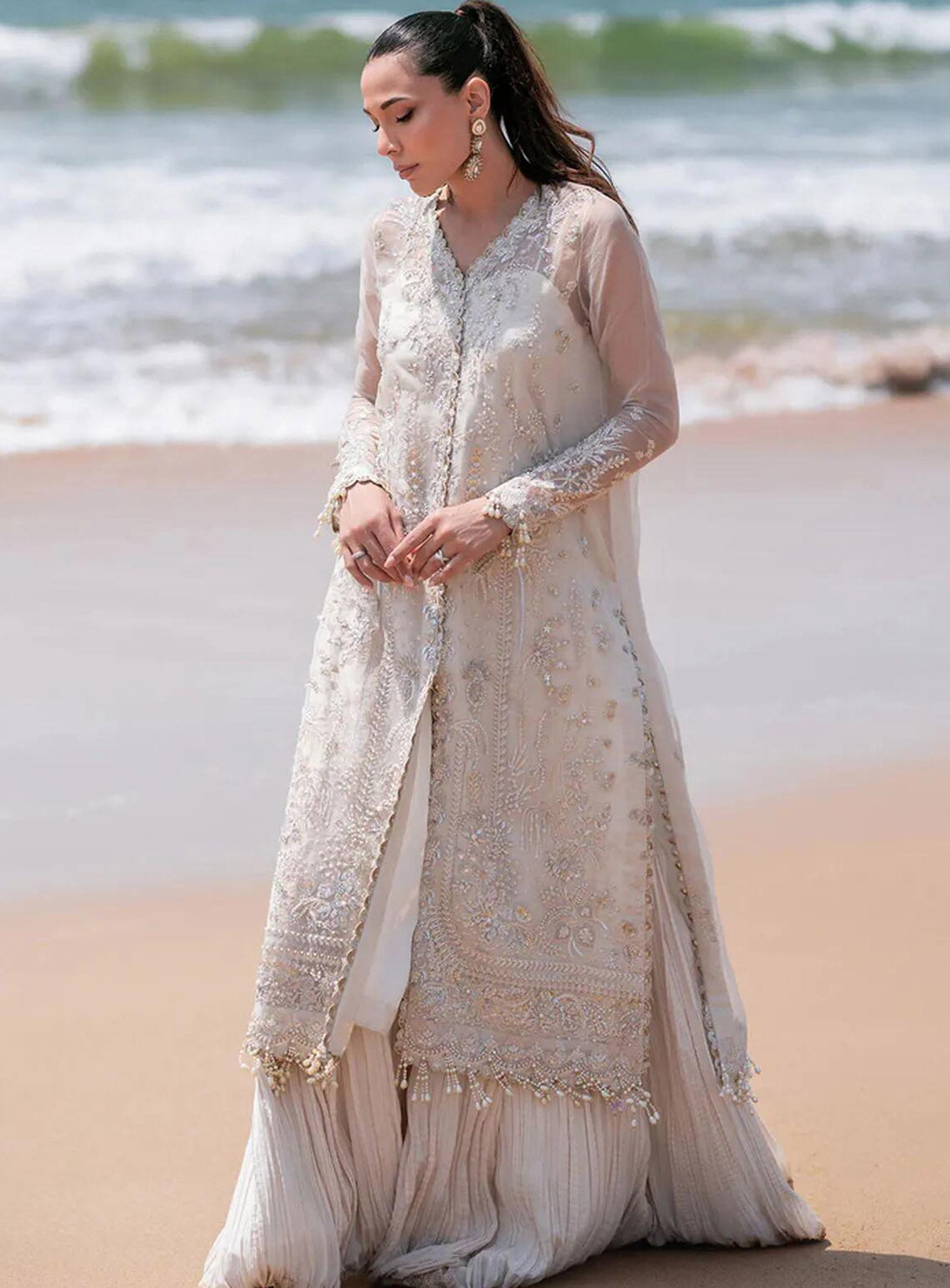 Kamari By Emaan Adeel Embroidered Organza 3 Piece Unstitched Suit EA24KR NOVA