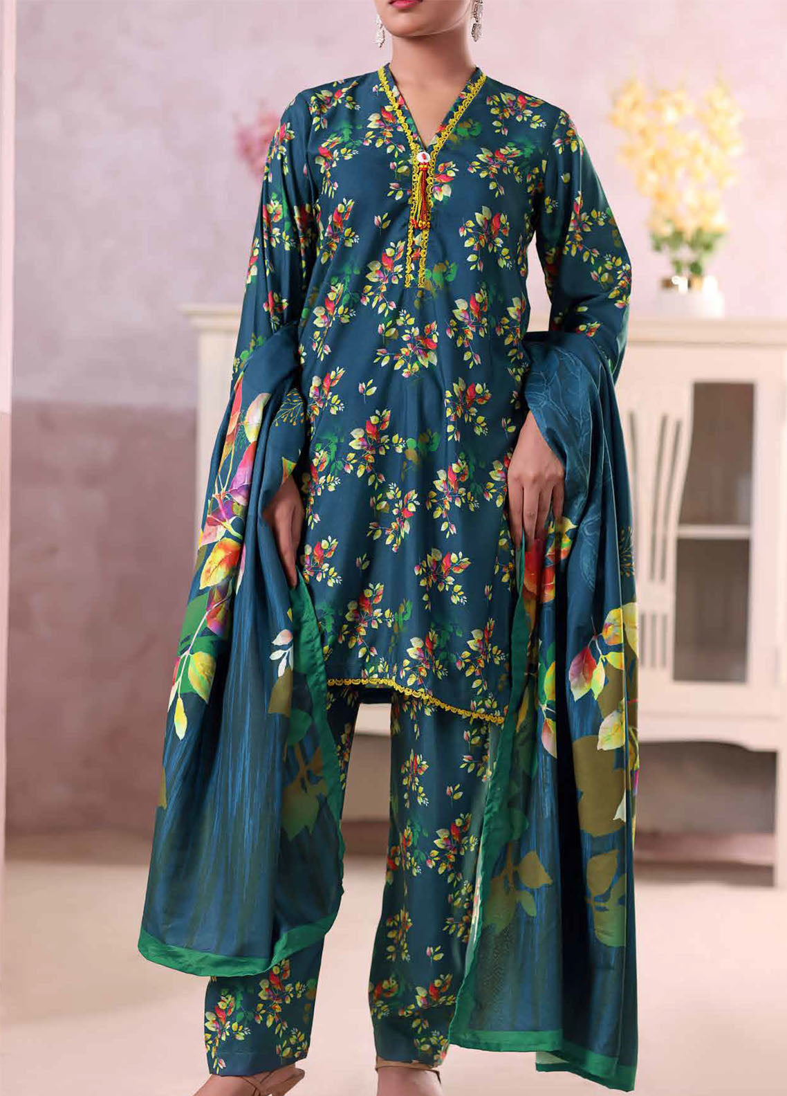 Khaas By Aizal Printed Ayudia 3 Piece Stitched Suit AL25KPA D-03