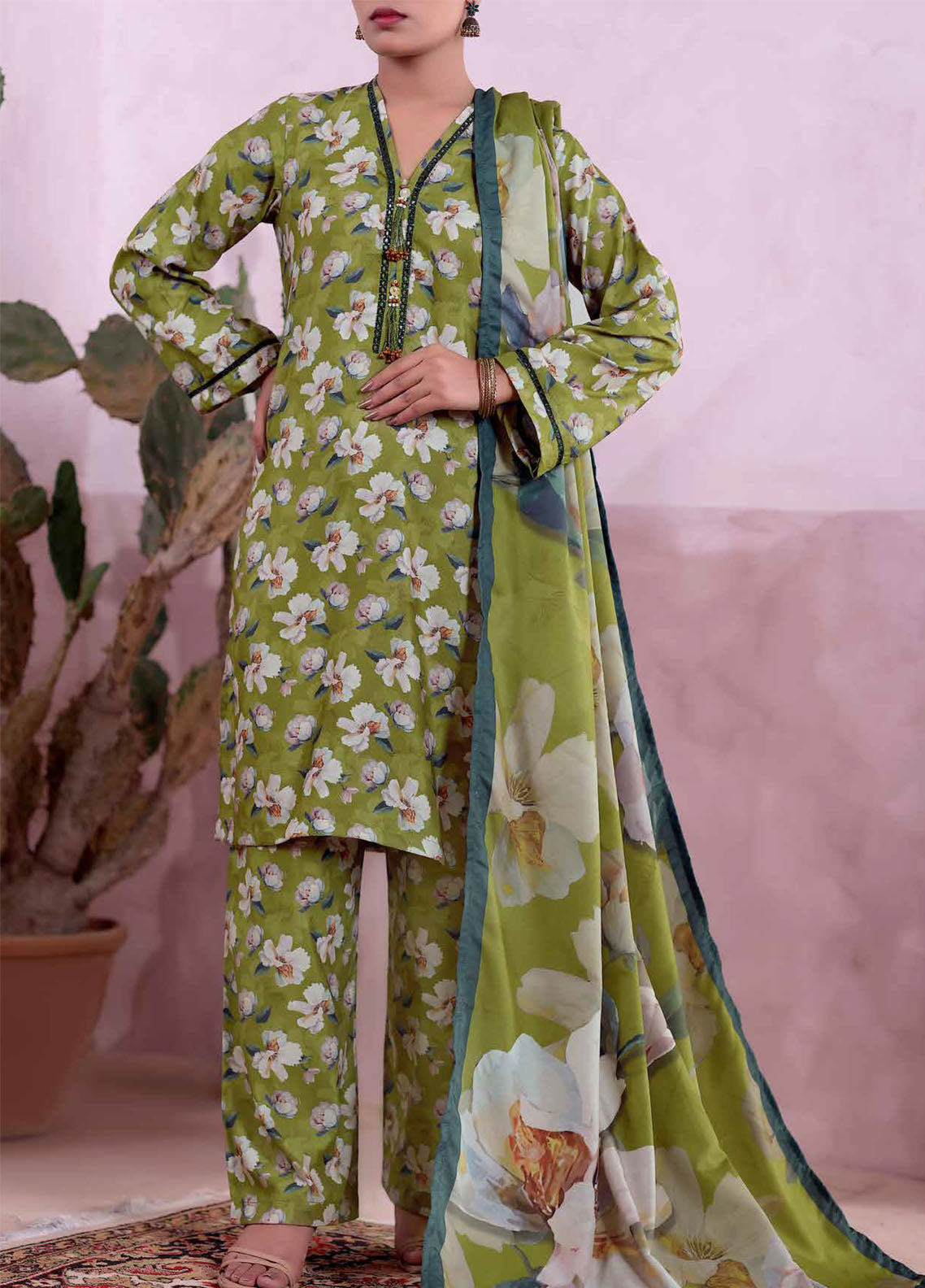 Khaas By Aizal Printed Ayudia 3 Piece Stitched Suit AL25KPA D-04