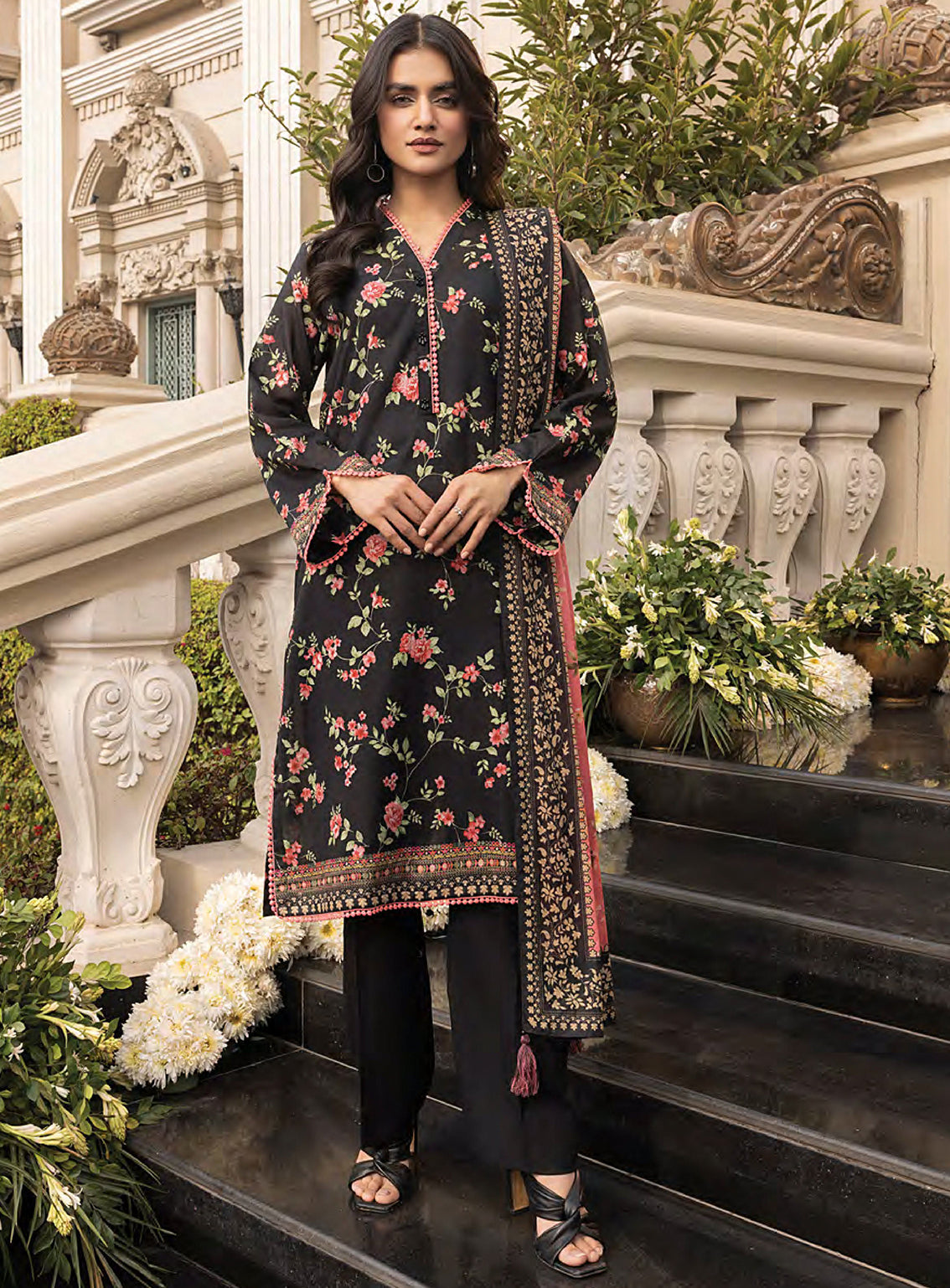 Komal By LSM Lakhany Printed Lawn 3 Piece Unstitched Suit LSM25KPL LG-MM-0260