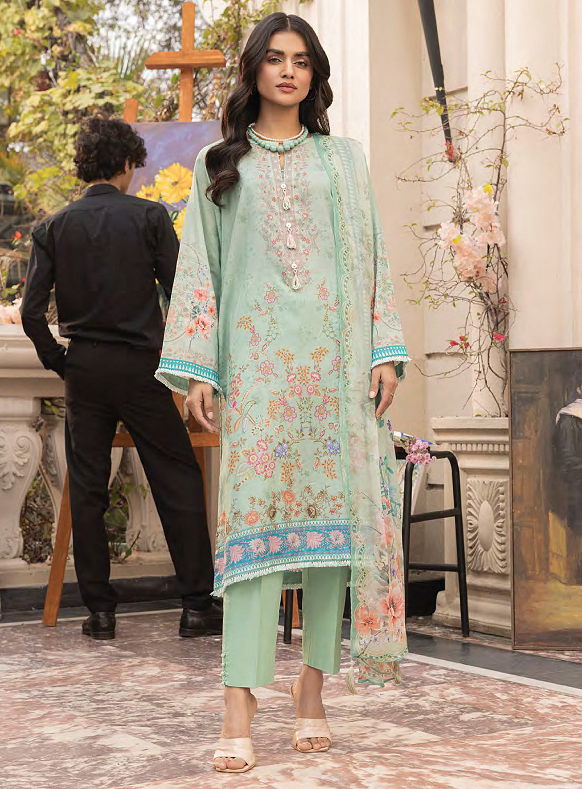 Komal By LSM Lakhany Printed Lawn 3 Piece Unstitched Suit LSM25KPL LG-MM-0300