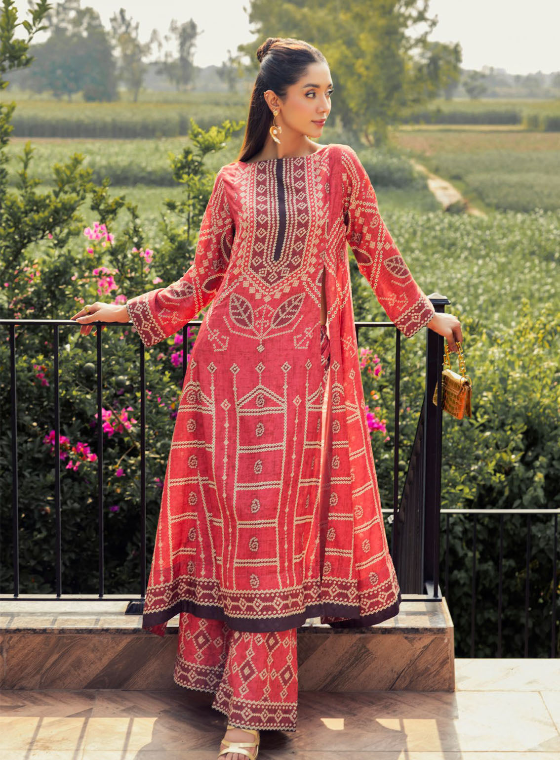 La Soie By Gul Ahmed Printed Silk 2 Piece Unstitched Suit GA24LSV1 TS-42002