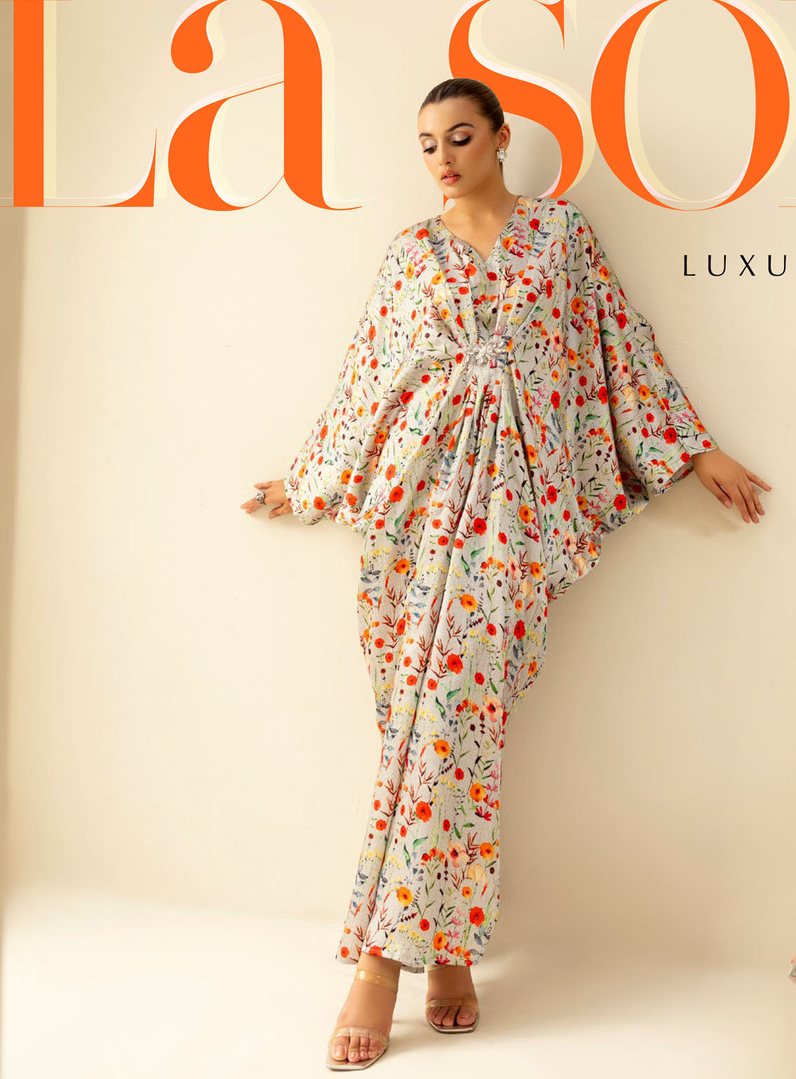 La Soie By Gul Ahmed Printed Silk 2 Piece Unstitched Suit GA24LSV1 TS-42008