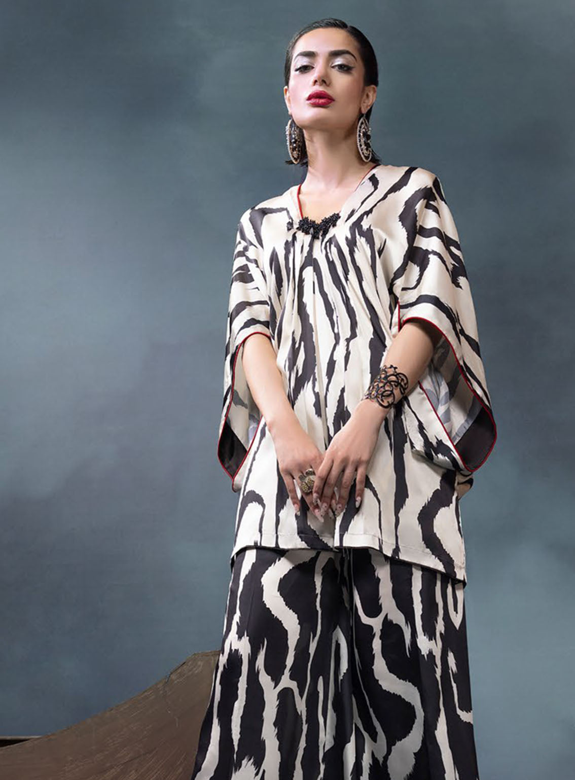 La Soie By Gul Ahmed Printed Silk 2 Piece Unstitched Suit GA24LSV1 TS-42012