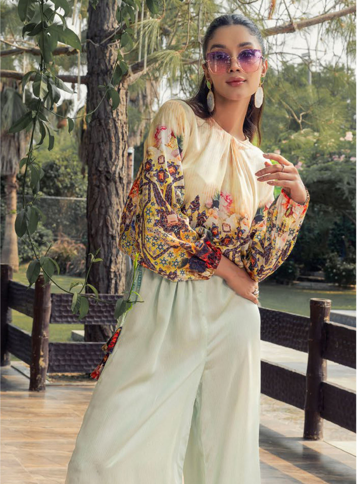 La Soie By Gul Ahmed Printed Silk 2 Piece Unstitched Suit GA24LSV1 TS-42013
