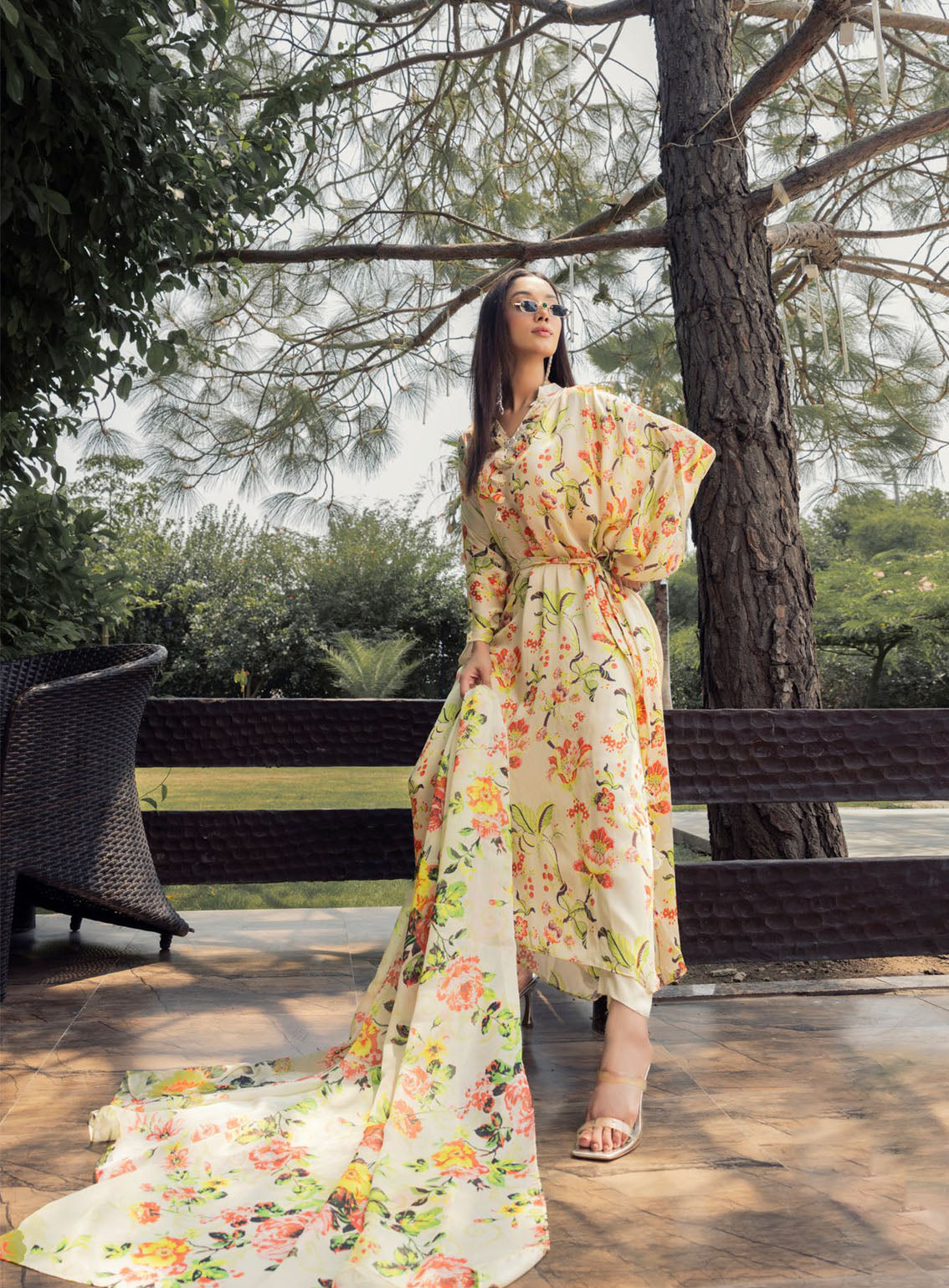 La Soie By Gul Ahmed Printed Silk 3 Piece Unstitched Suit GA24LSV1 S-42012