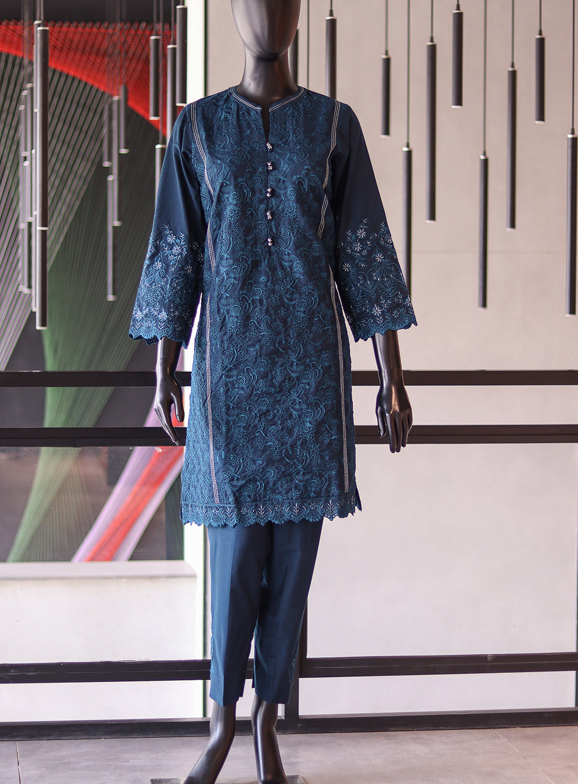 Lakhany Embroidered Rawsilk Shirt & Trouser Stitched Suit- LSM24S&T LG-UB-0030