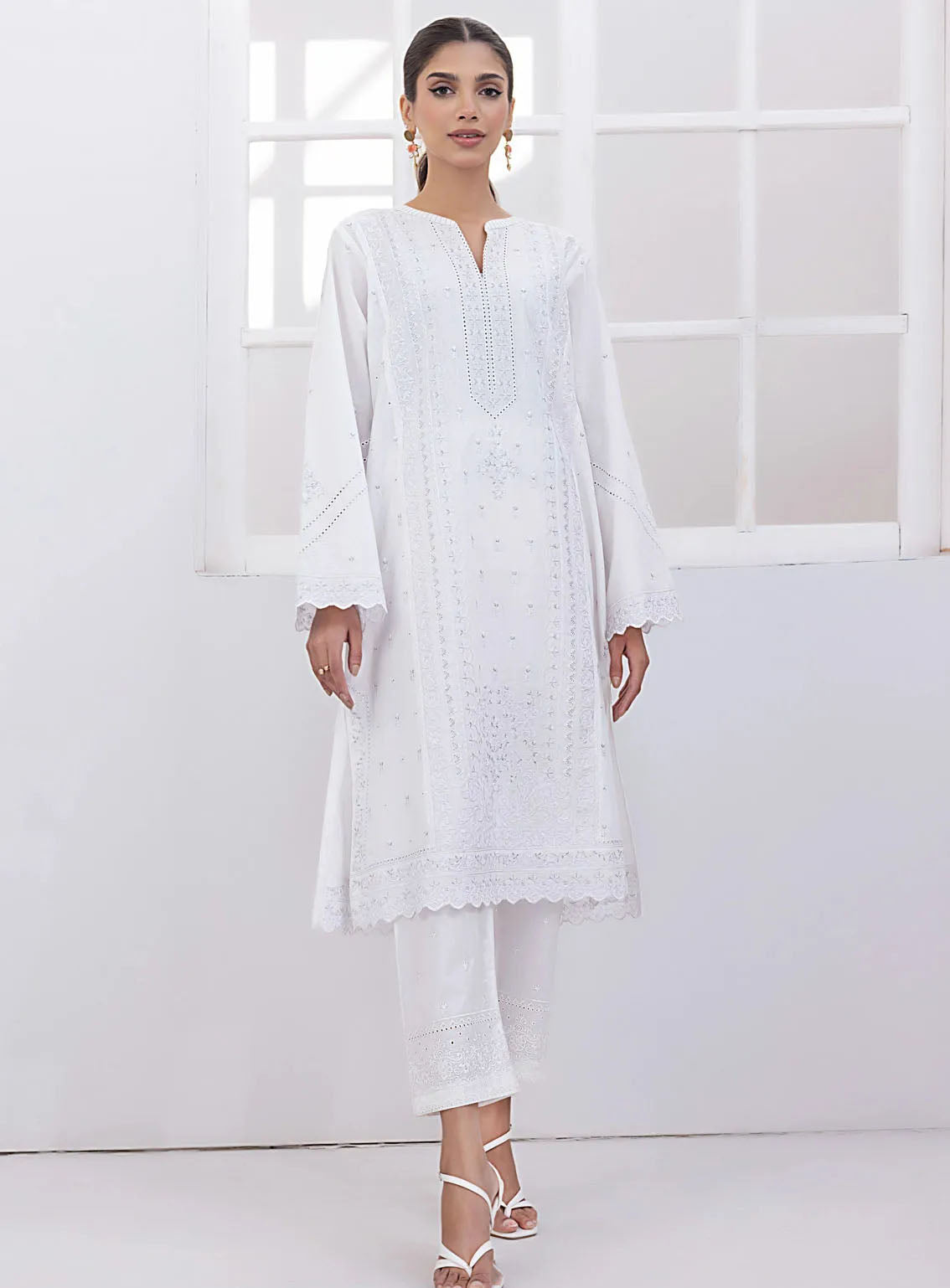 Lakhany Pret Embroidered Cambric Kurti LG-IZ-0089