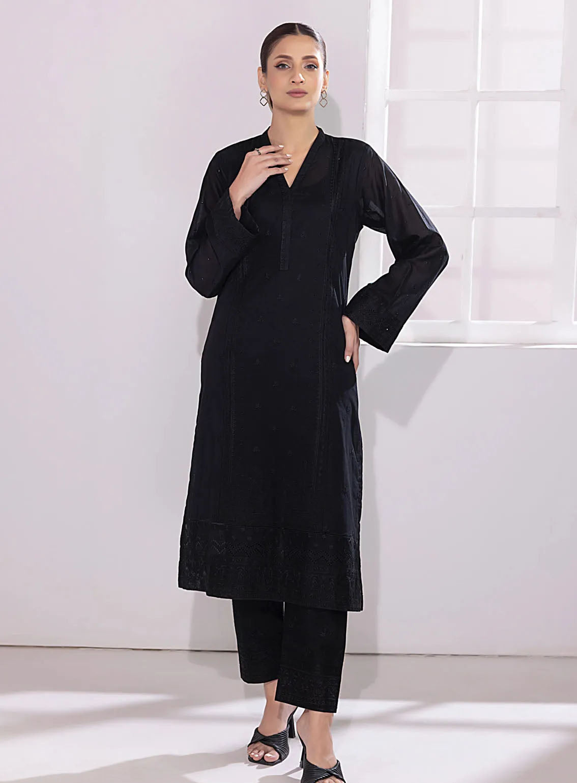 Lakhany Pret Embroidered Cambric Kurti LG-IZ-0110