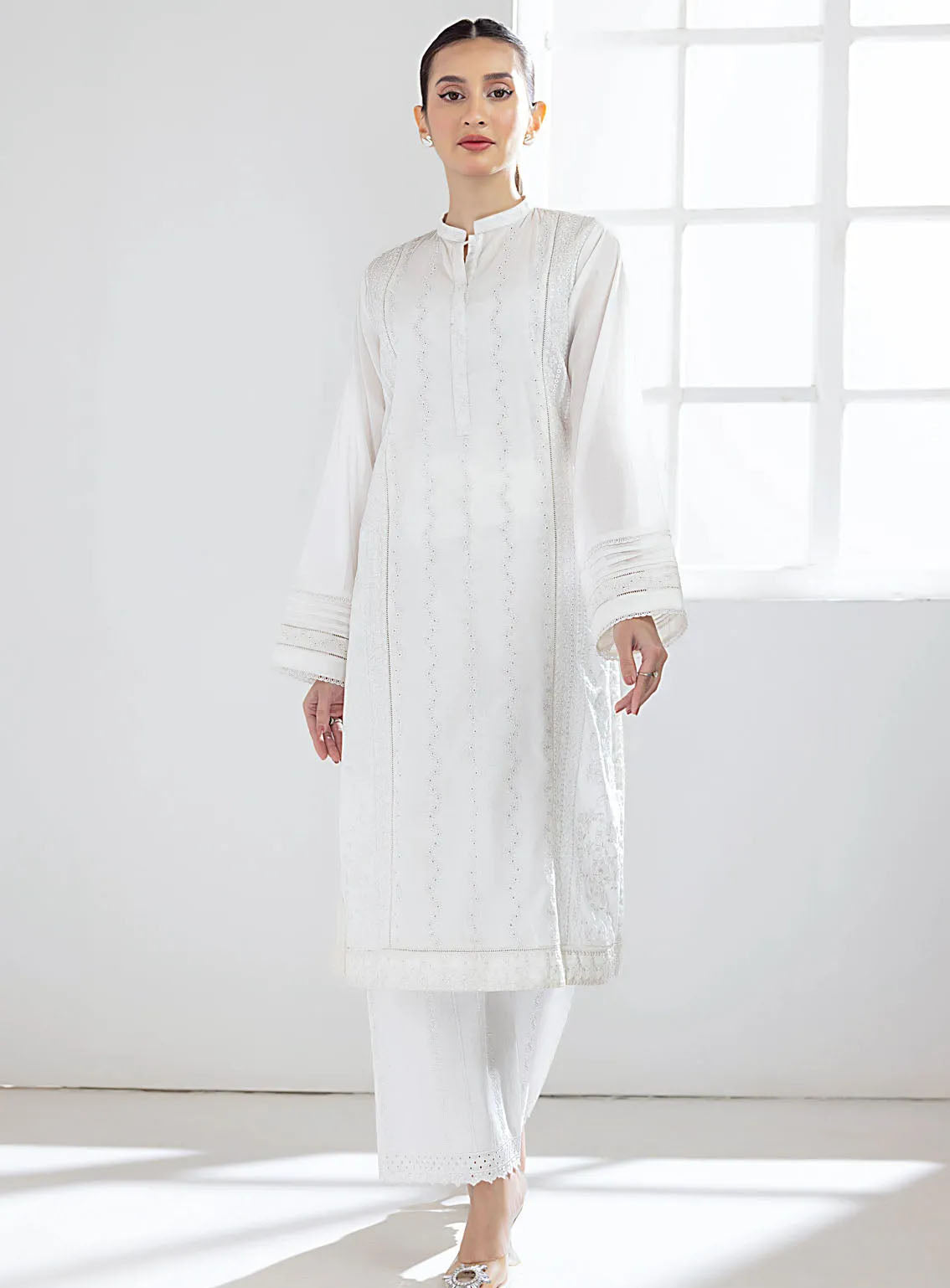 Lakhany Pret Embroidered Cambric Kurti LG-IZ-0115