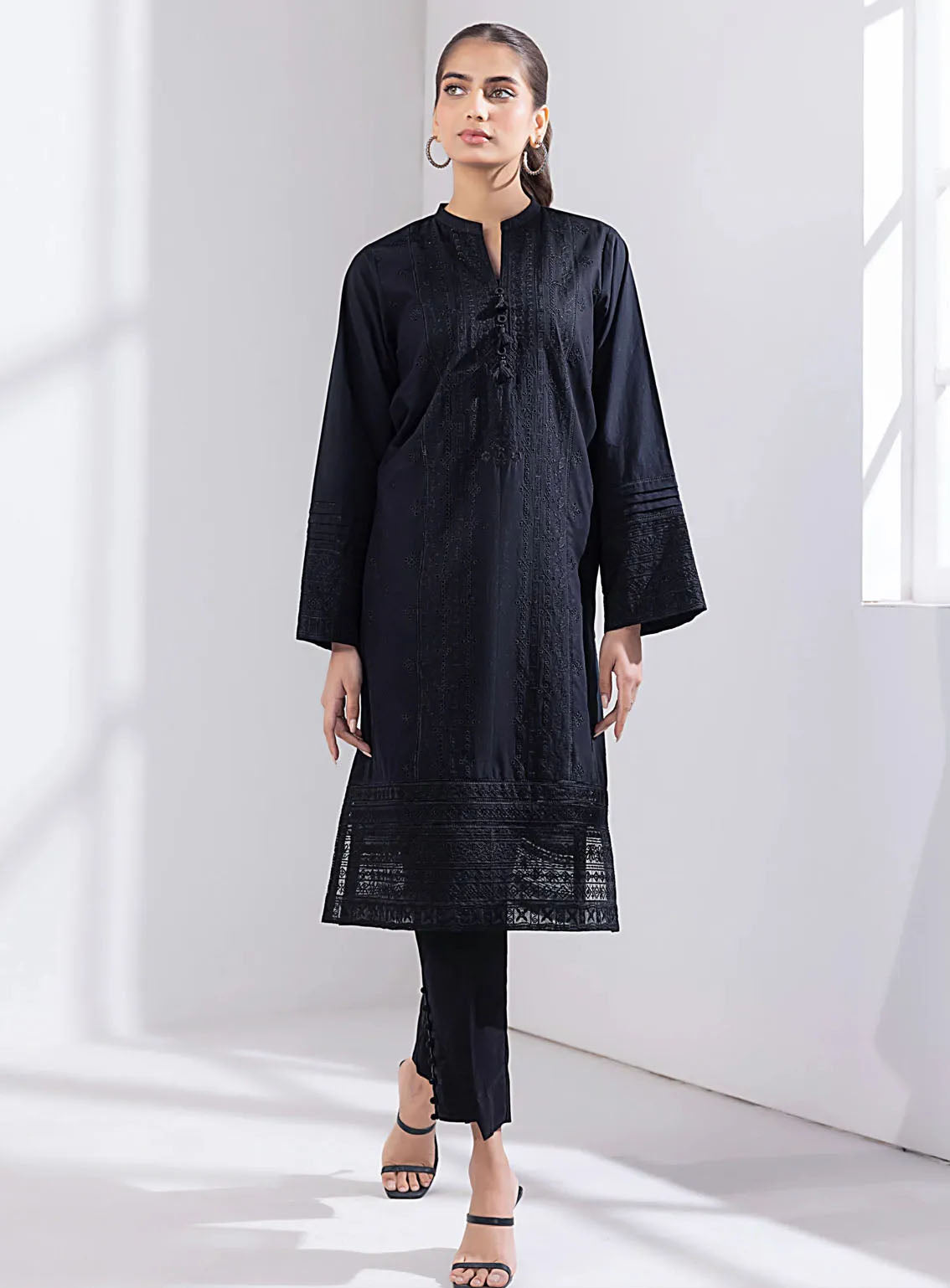 Lakhany Pret Embroidered Cambric Kurti LG-SK-0155