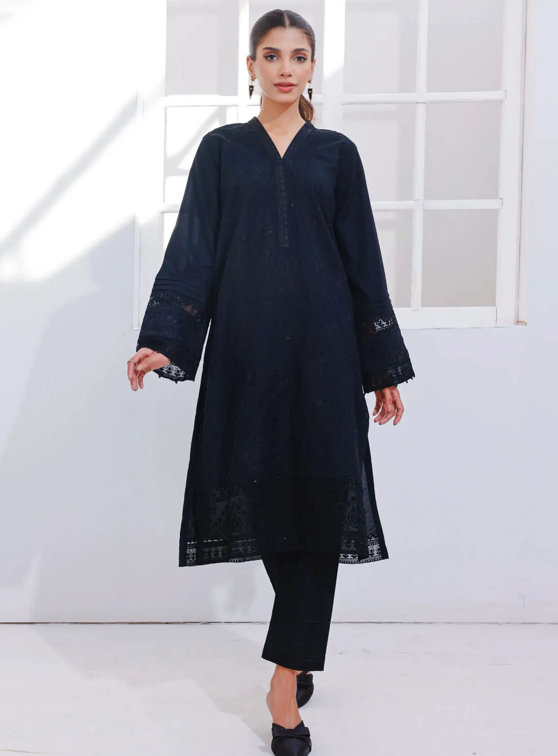Lakhany Pret Embroidered Cambric Kurti LG-SK-0159