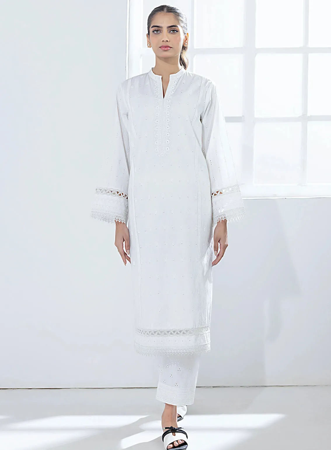 Lakhany Pret Embroidered Cambric Kurti LG-SR-0174