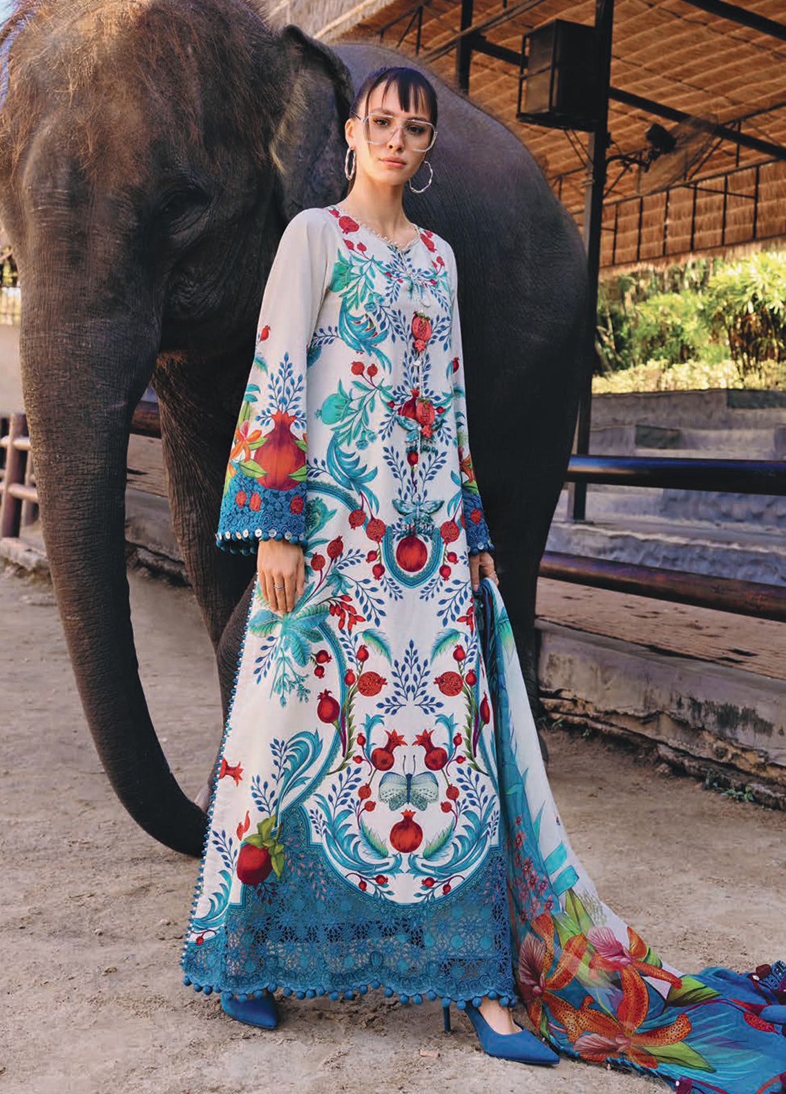 M.Prints By Maria B Embroidered Lawn 3 Piece Unstitched Suit MB26MPSS D-MPT-2912A